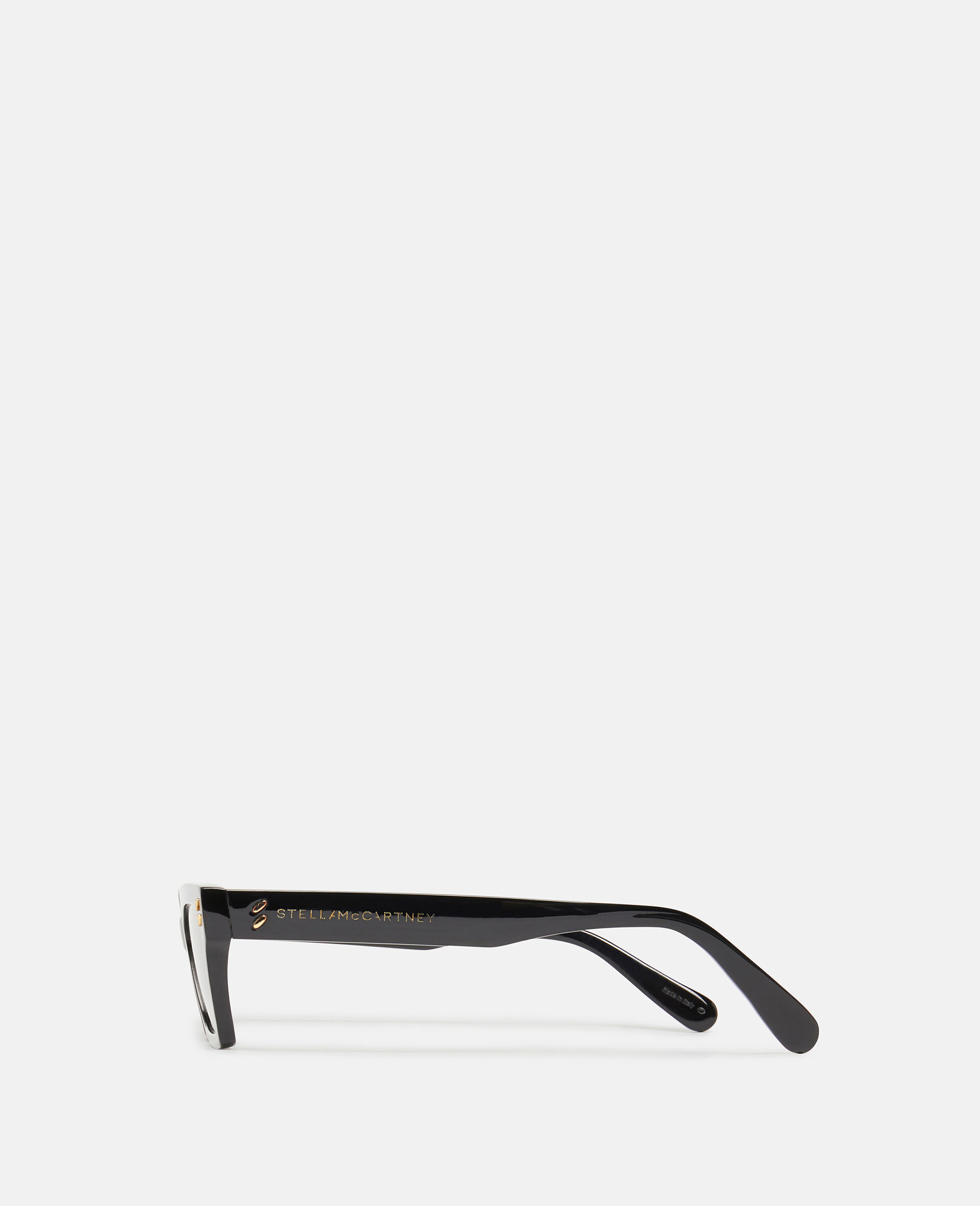 Rectangular Cat-Eye Sunglasses-黑色-large image number 1