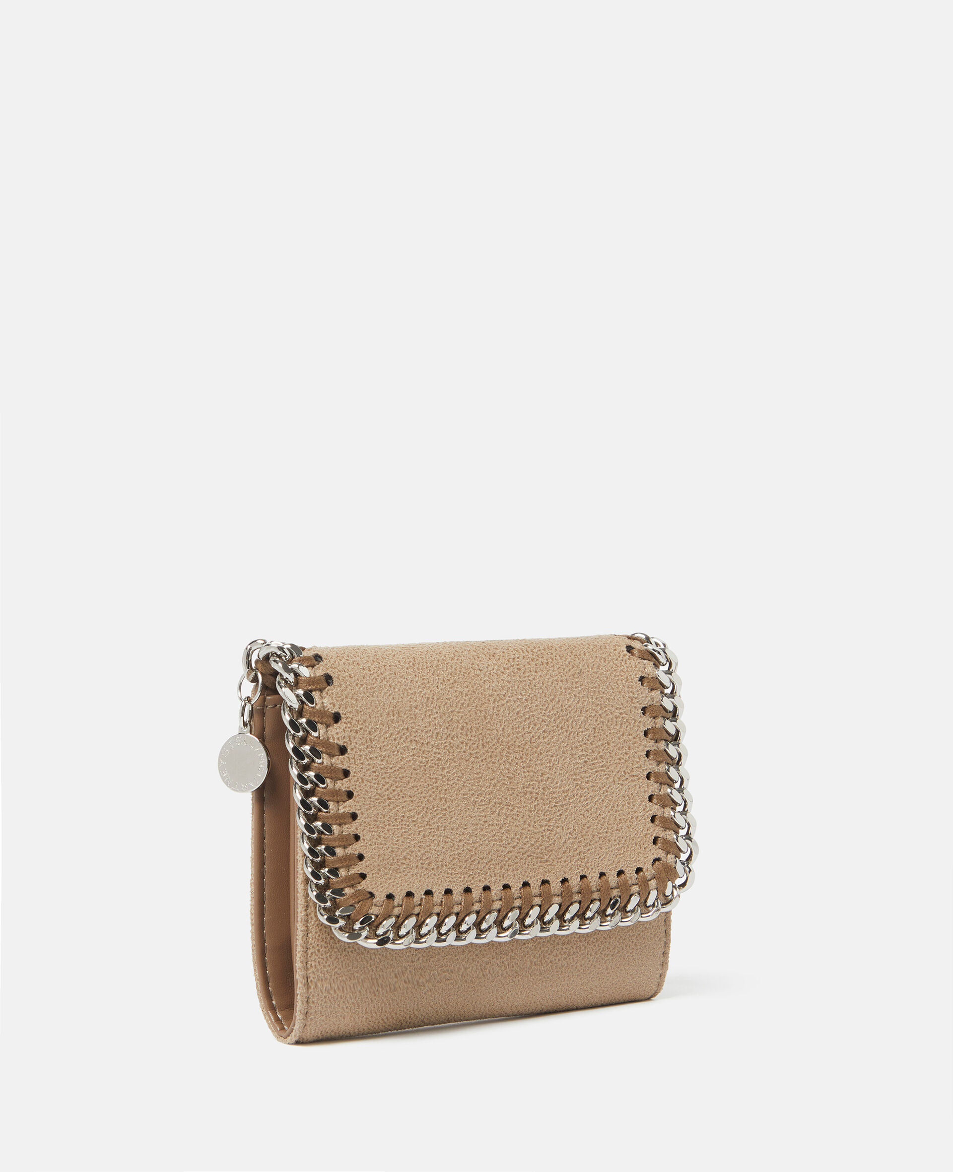 Falabella Small Flap Wallet-Beige-large image number 1