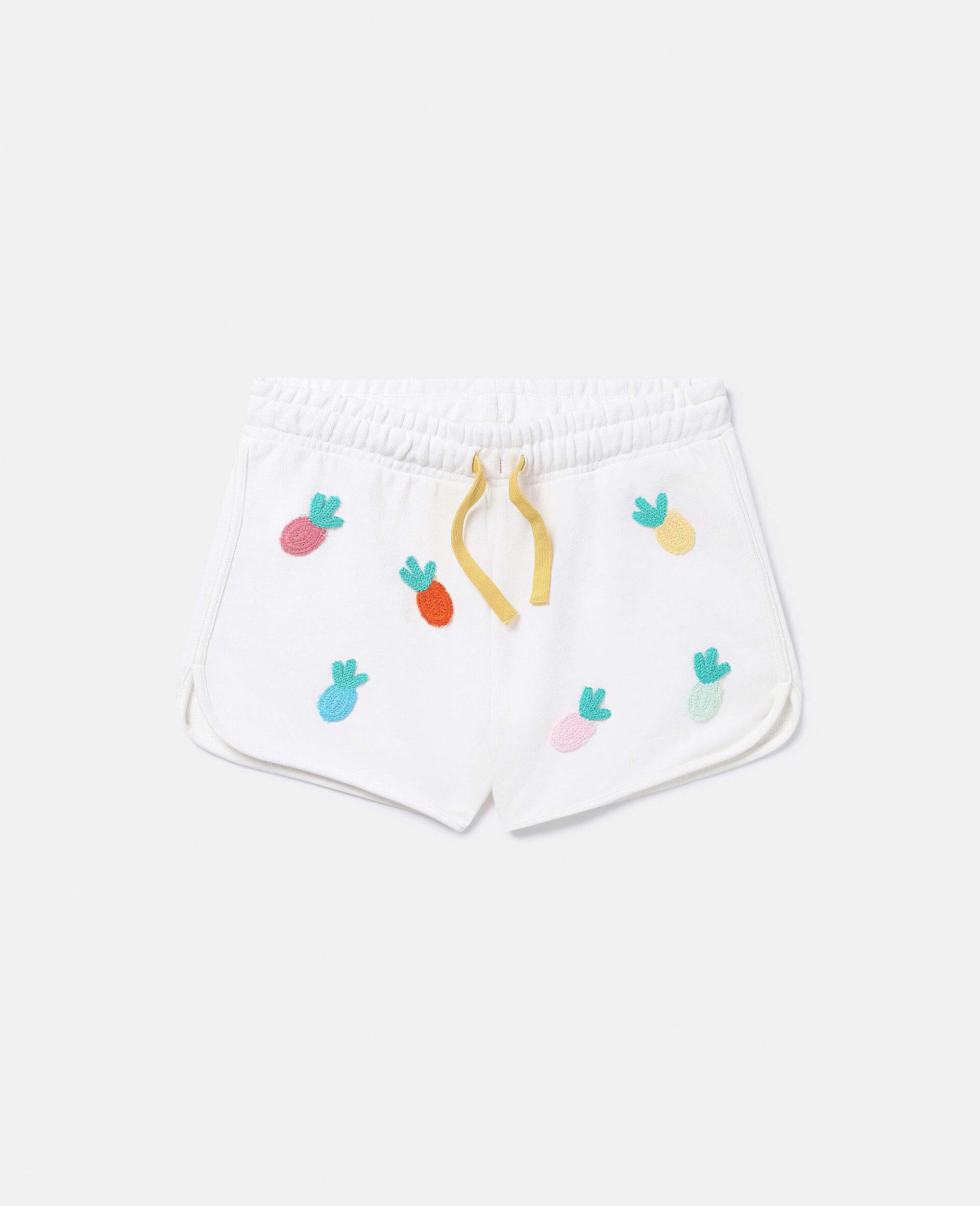 Fruit Crochet Jersey Shorts-Cream-medium