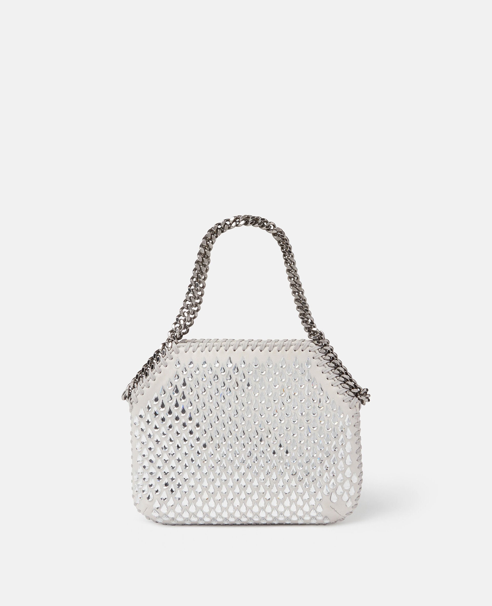 Falabella Mini-Tote Bag mit Kristall-Mesh-Grau-large image number 3