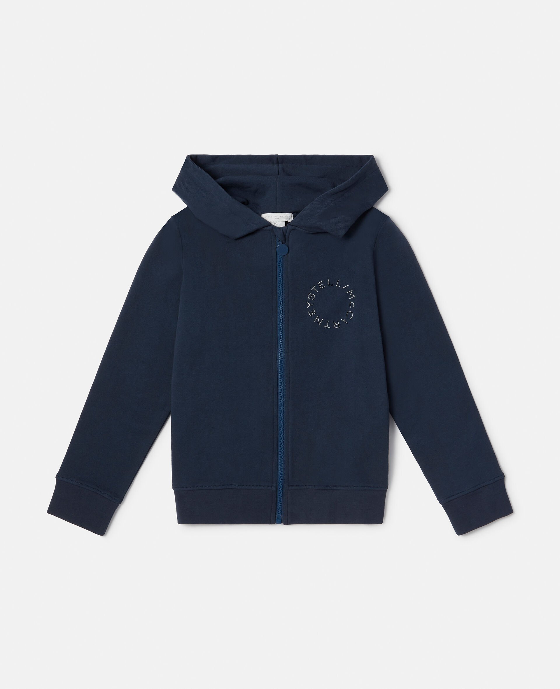 Stella Logo Zip Hoodie-Blue-large Stella Logo Zip Hoodie-Blue-large image number 3