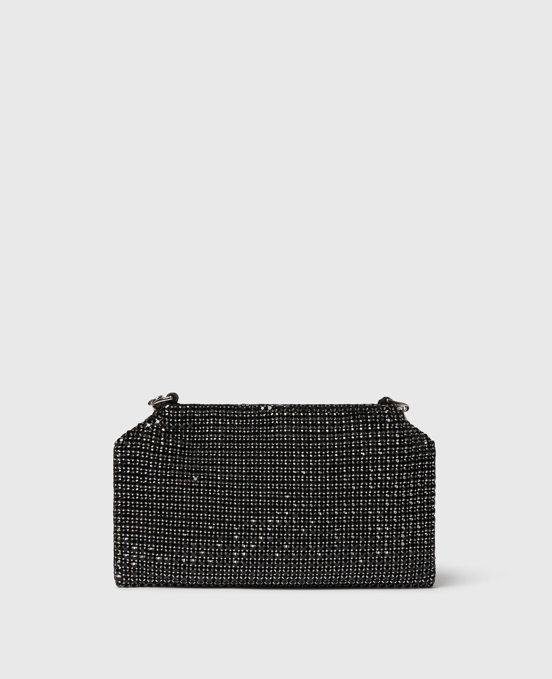 Falabella Crystal Mesh Crossbody Bag-Silver-large image number 4