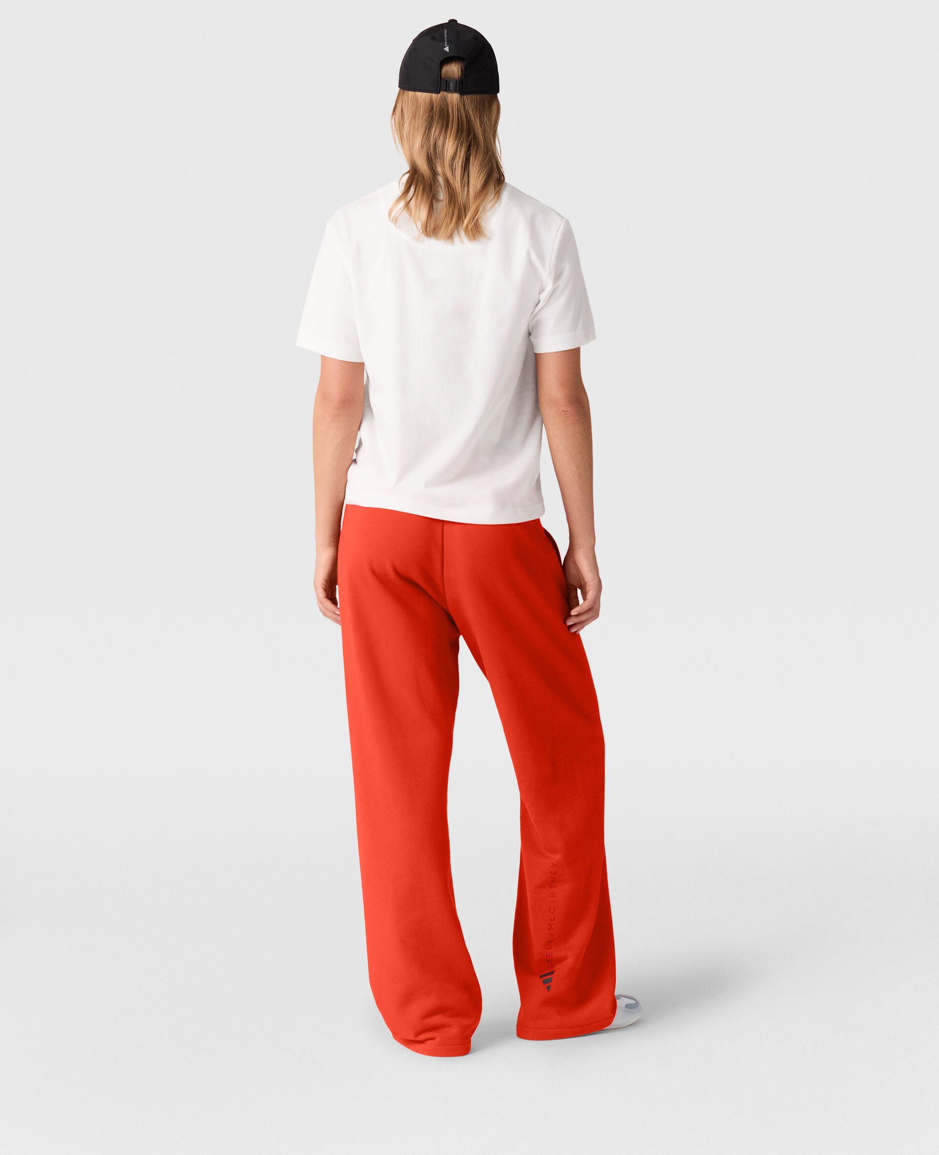 Logo Straight-Leg Joggers-Red-large image number 3