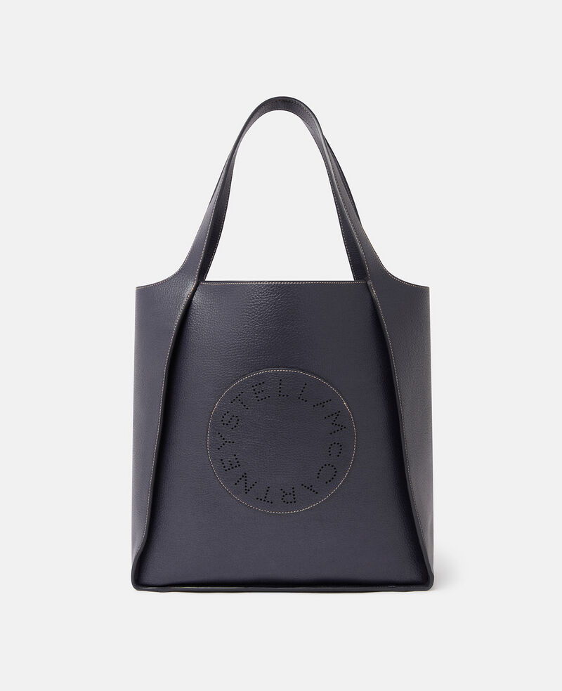 Borsa tote quadrata Logo-Blu-large image number 0