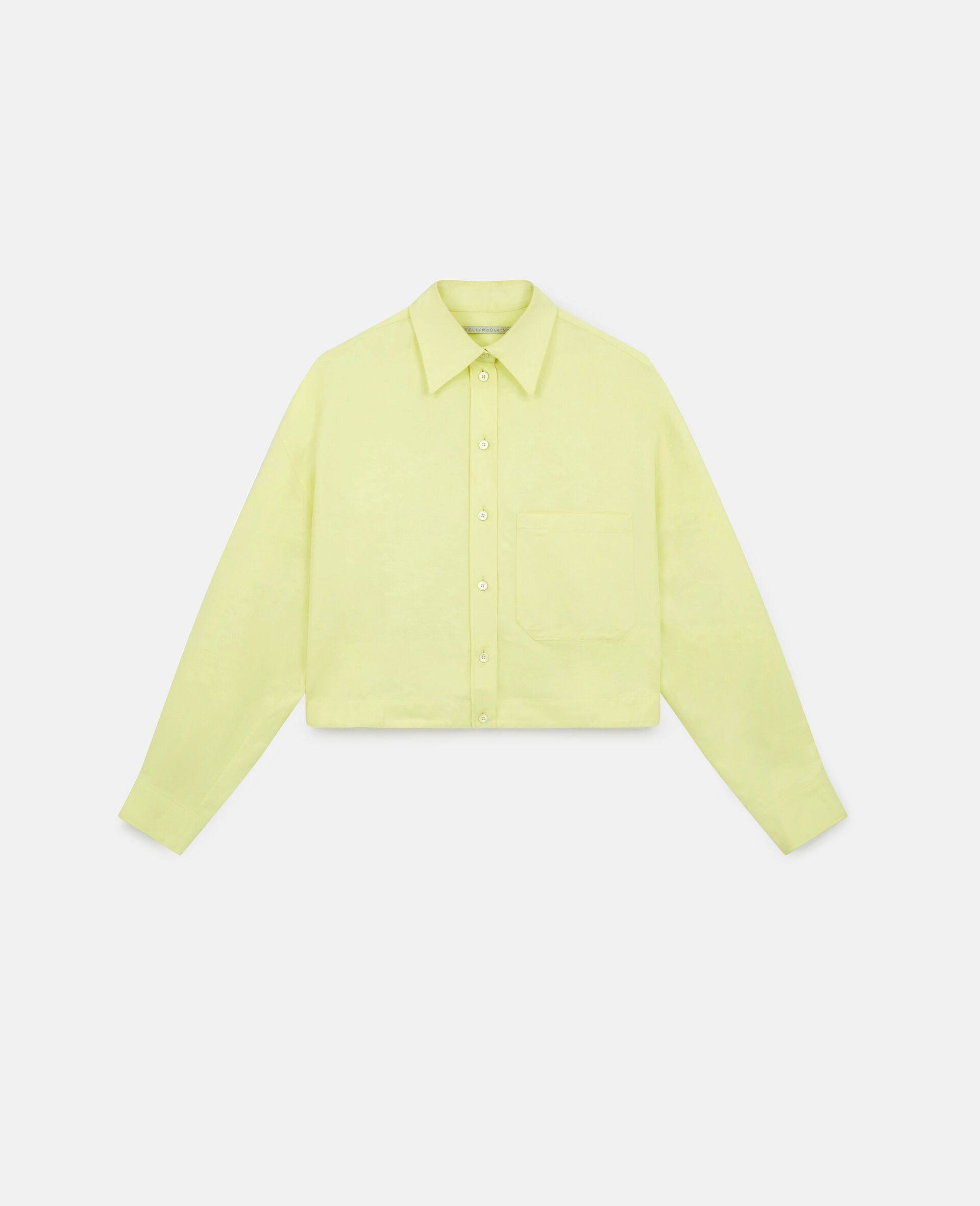 Cropped Shirt-Yellow-large