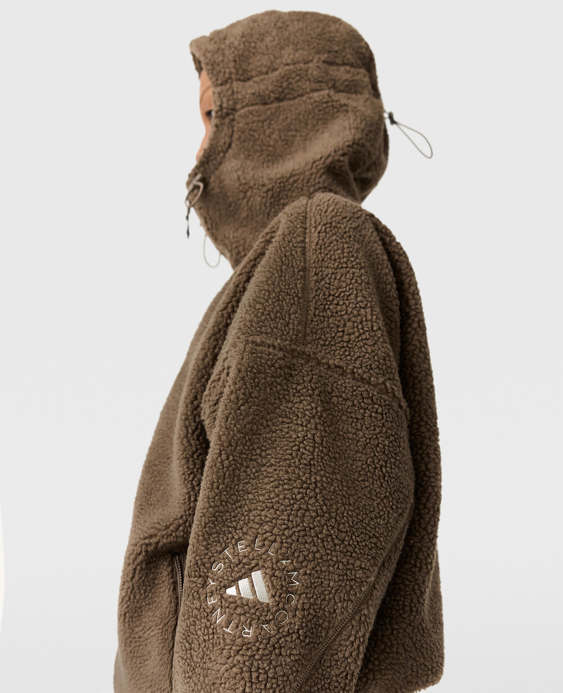 Polaire a capuche zippee TrueNature-Marron-large image number 2