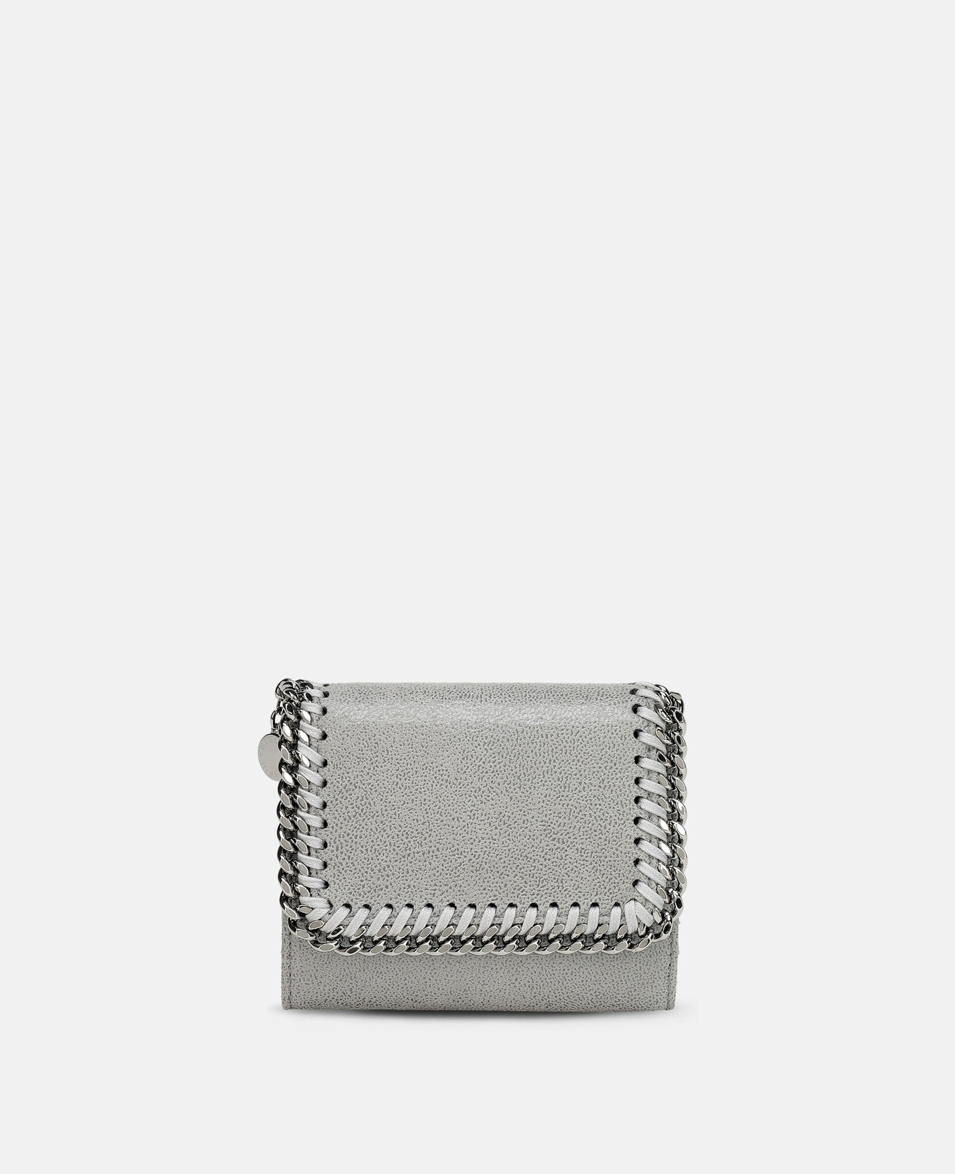 Falabella Small Flap Wallet-Grey-model