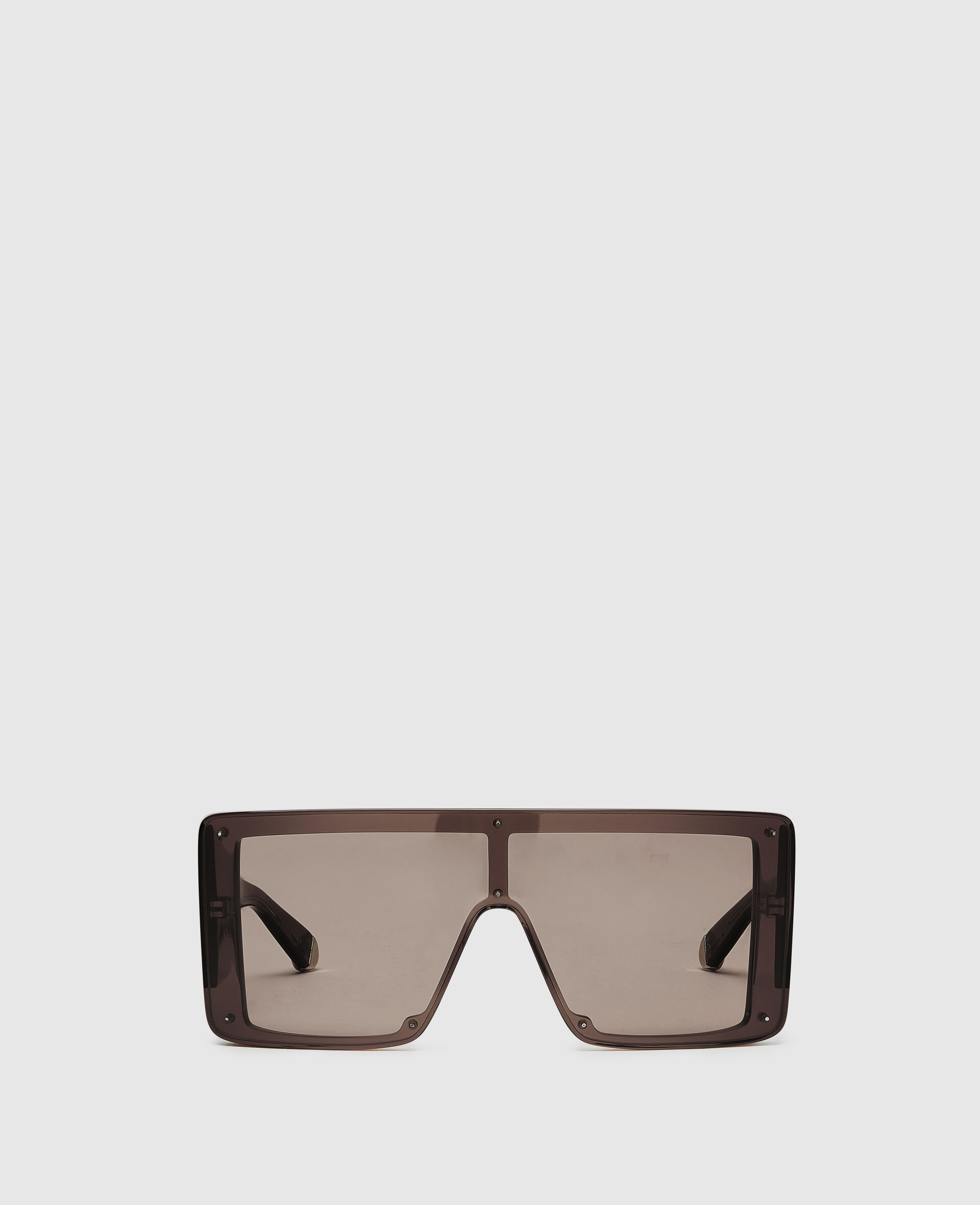 Translucent Square Sunglasses-Black-medium