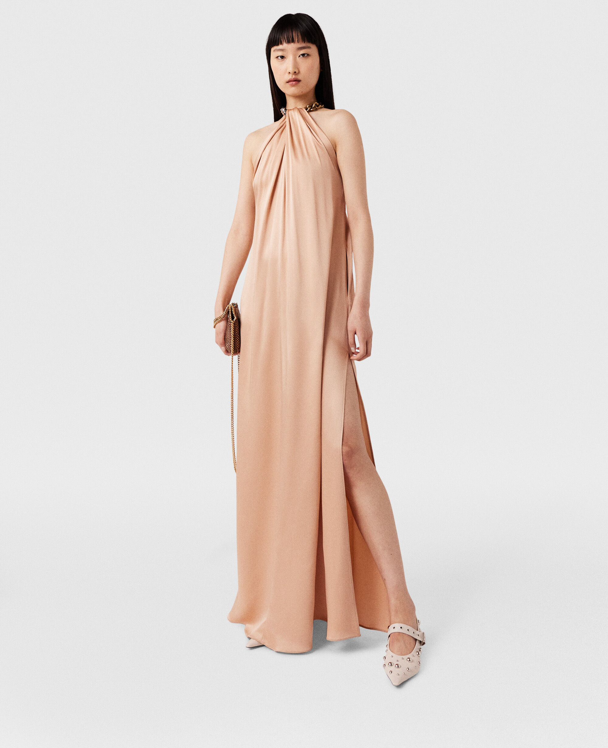 Stella McCartney half-sleeve maxi dress - Orange
