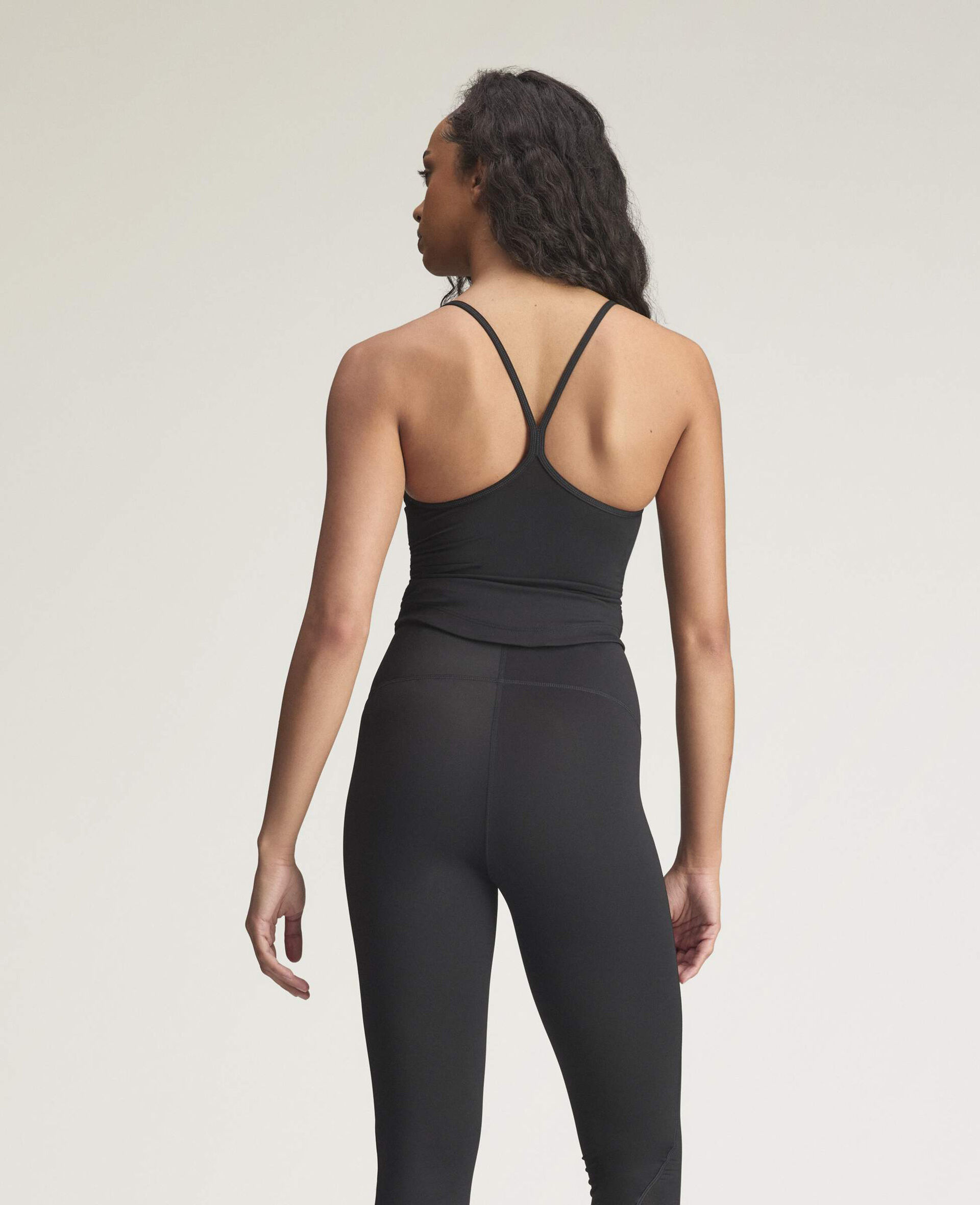 Studio Spaghetti Strap Tank-Black-large image number 3