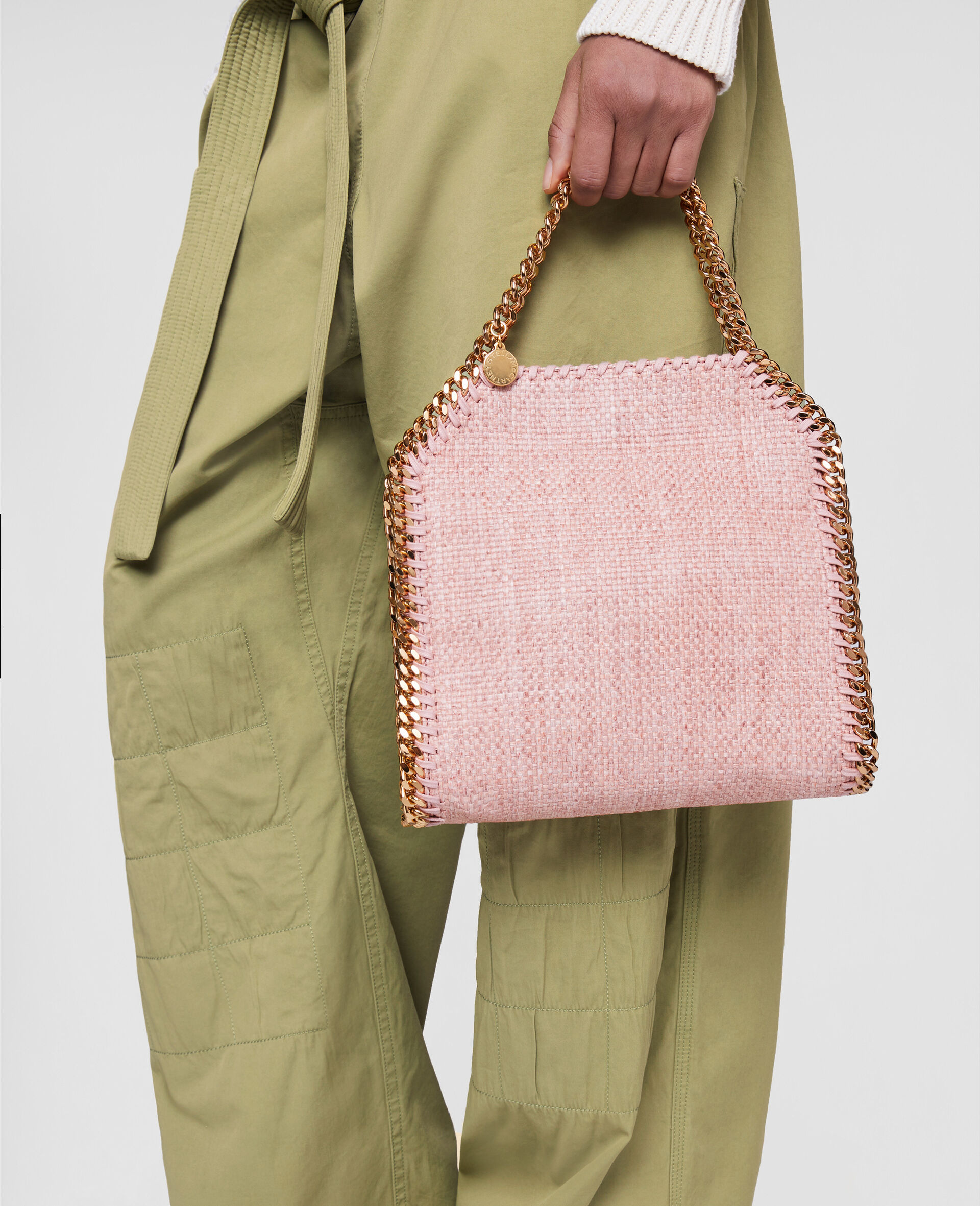 Falabella Mini Woven Raffia Tote-Blue-large image number 4