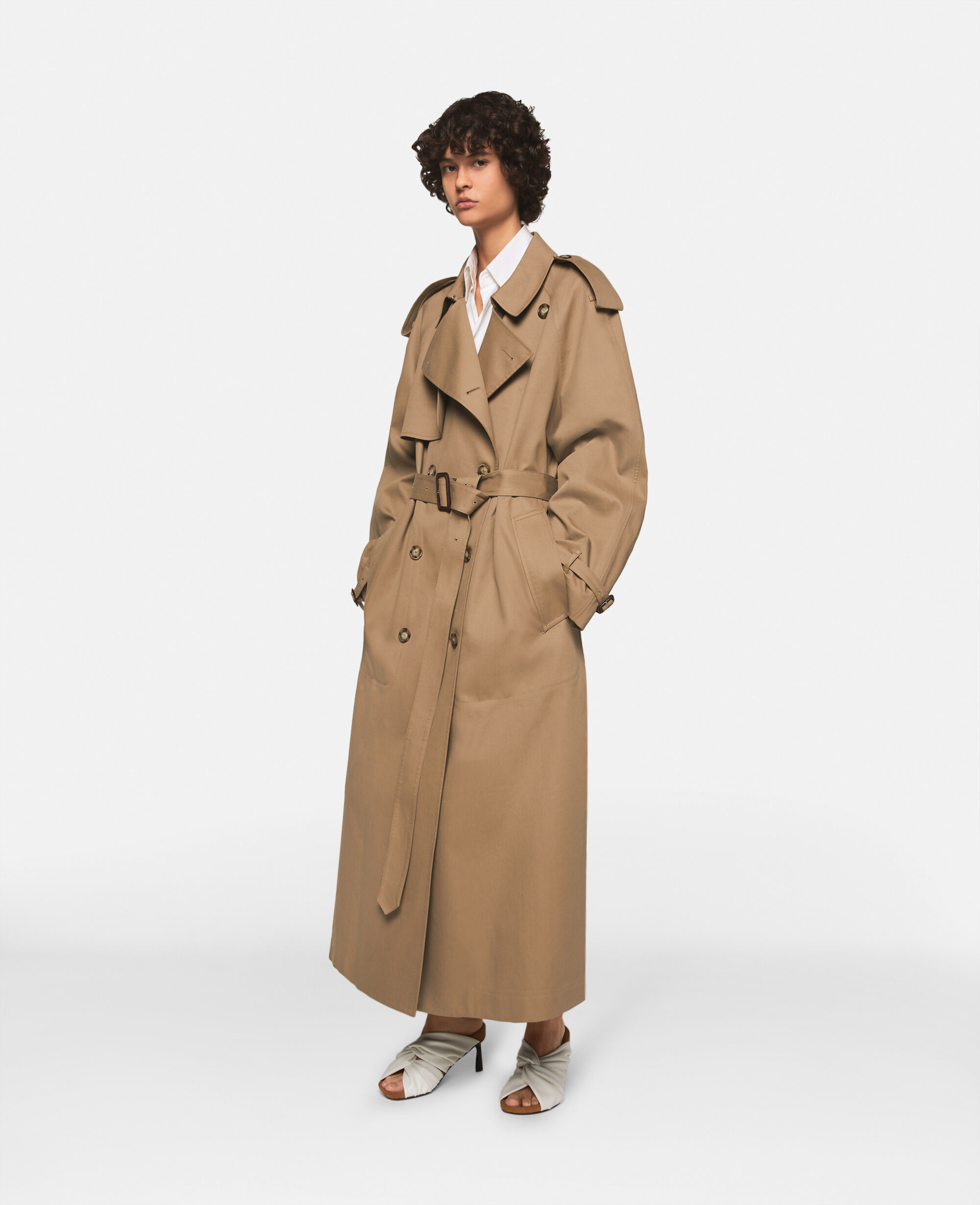 Belted Cotton Trench Coat