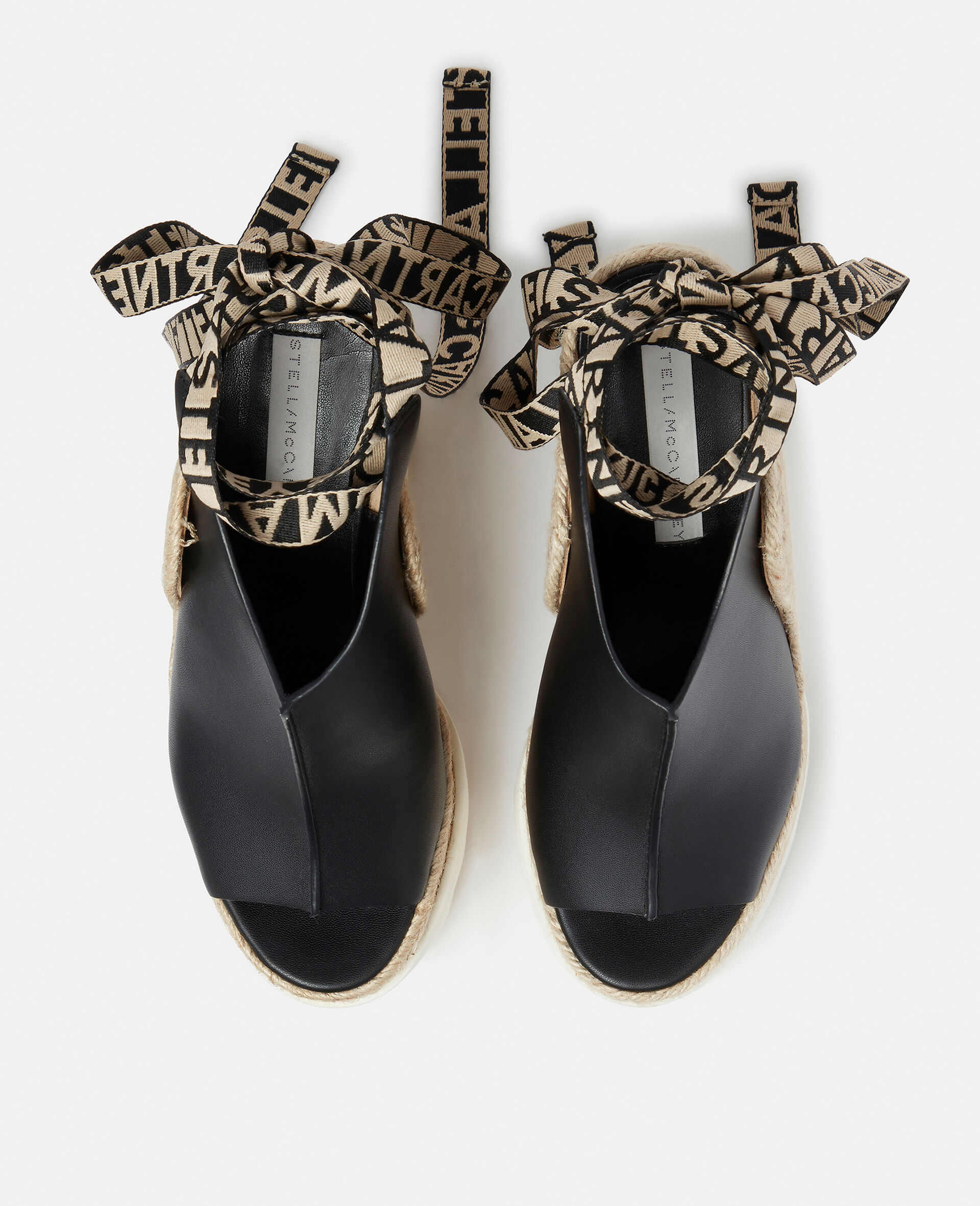 Gaia Alter Mat Peeptoe Wedge Espadrilles-Black-large image number 3