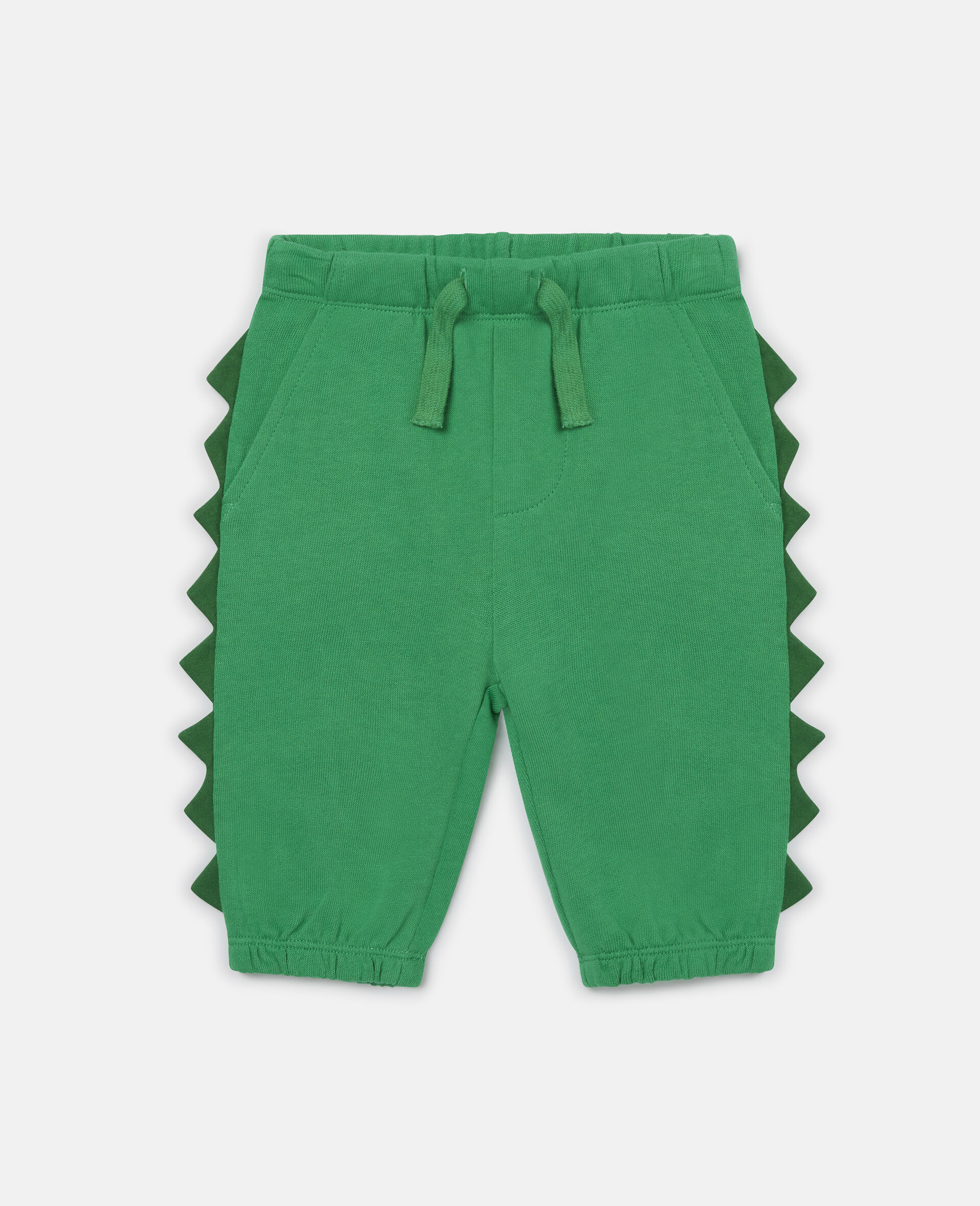 Spike Cotton Fleece Joggers-Green-large image number 0