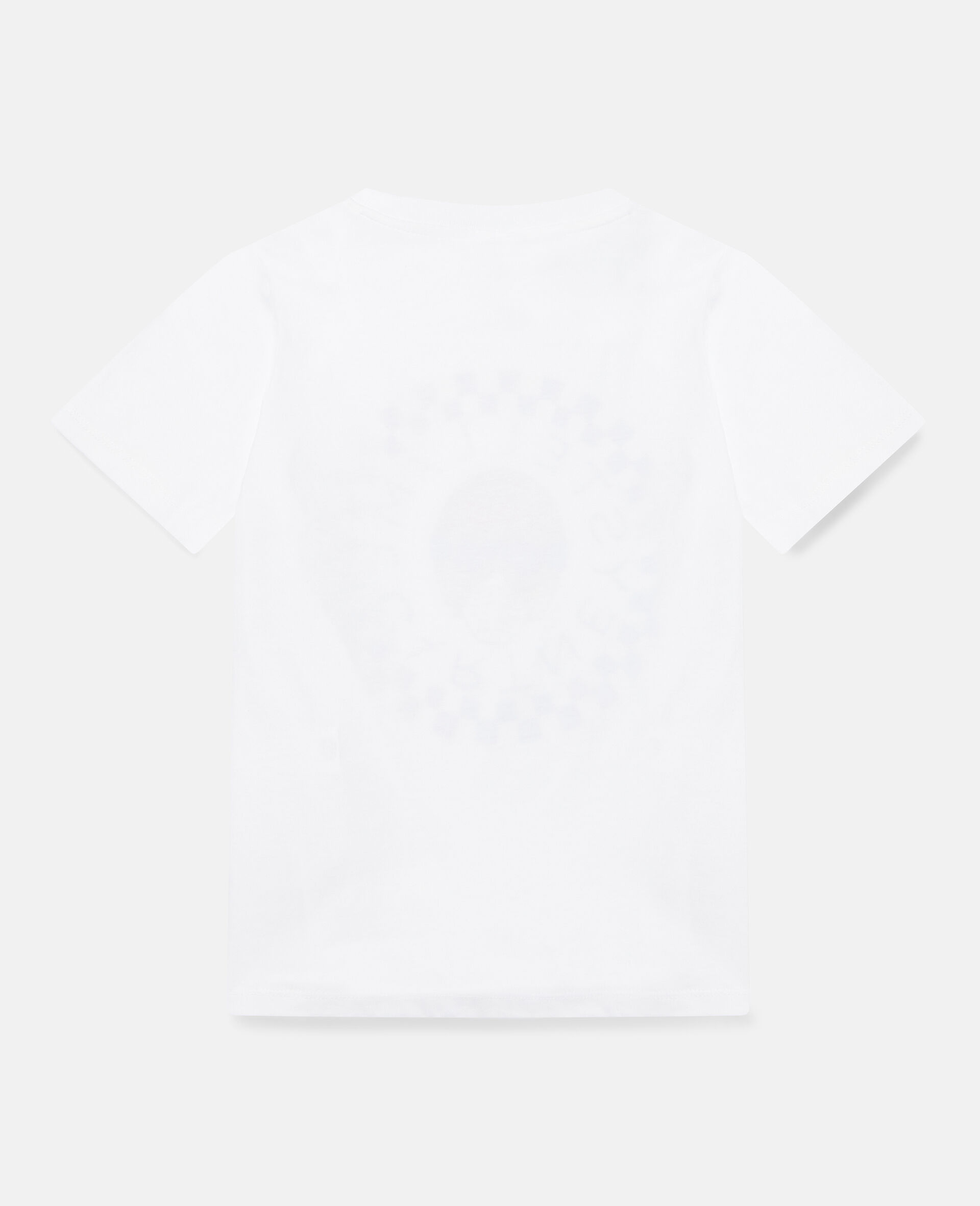 Helmet Print Logo Cotton T‐Shirt-White-large image number 3