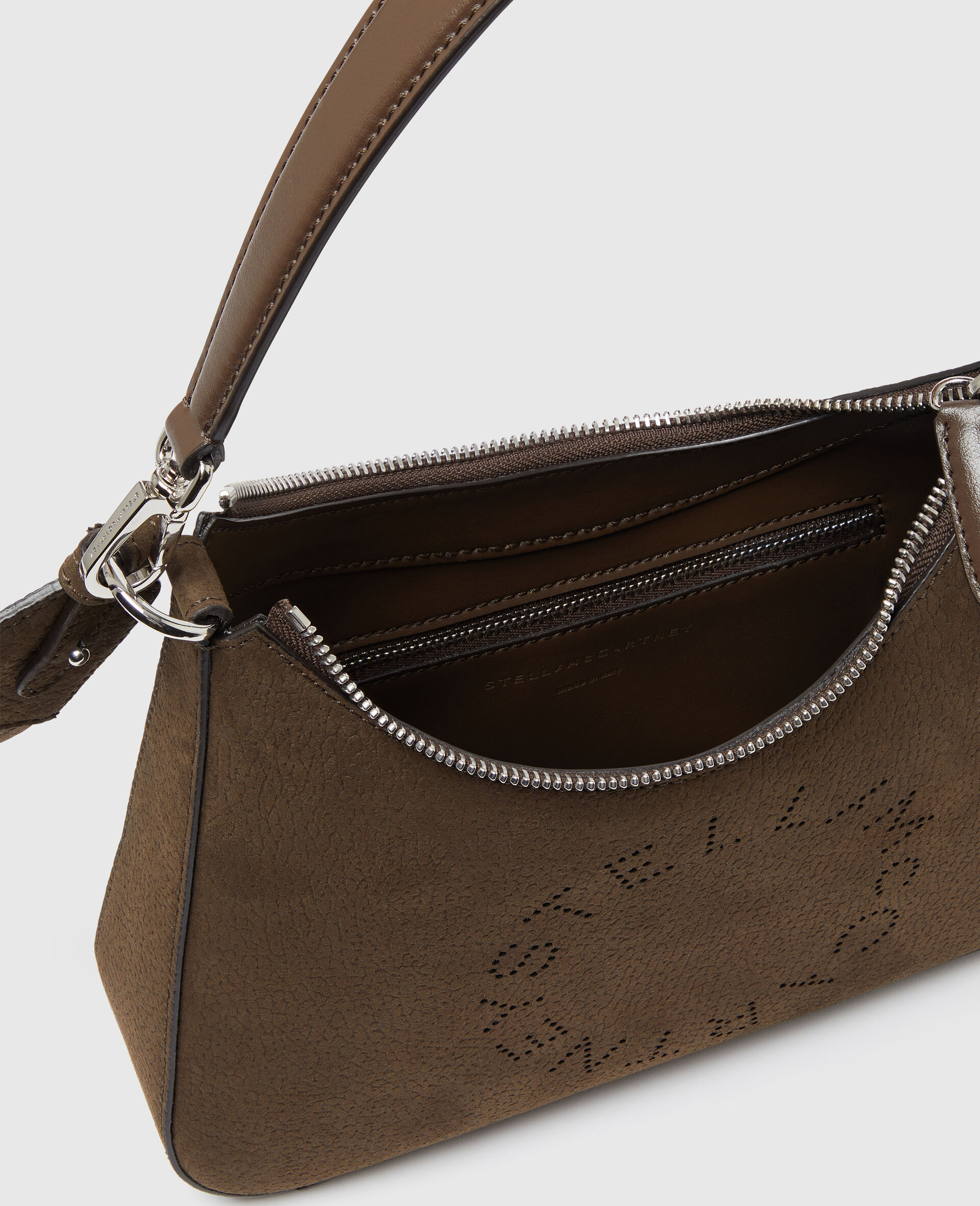 Logo Crossbody Shoulder Bag-Brown-large image number 3