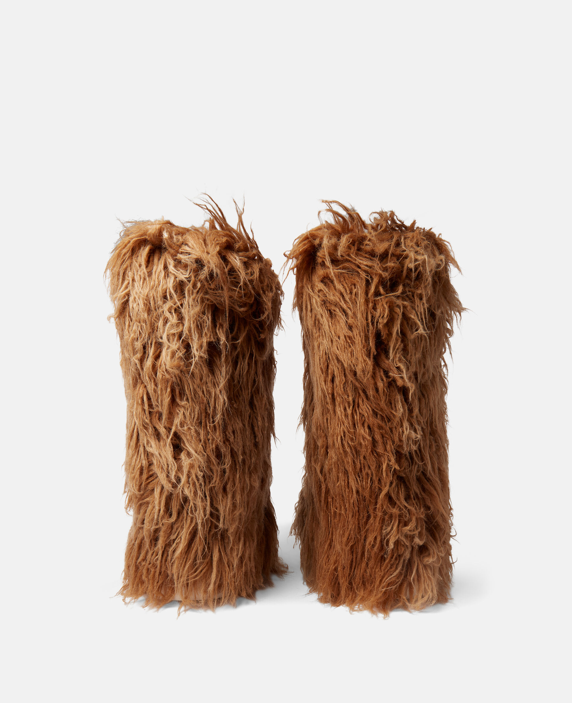 Fur Free Fur Shaggy Boots-Brown-large image number 2