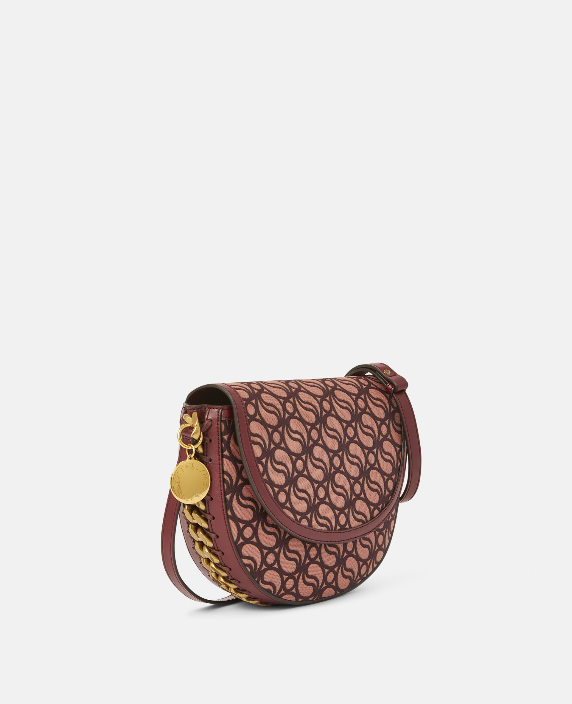 Frayme Medium S-Wave Flap Shoulder Bag-Red-large image number 4