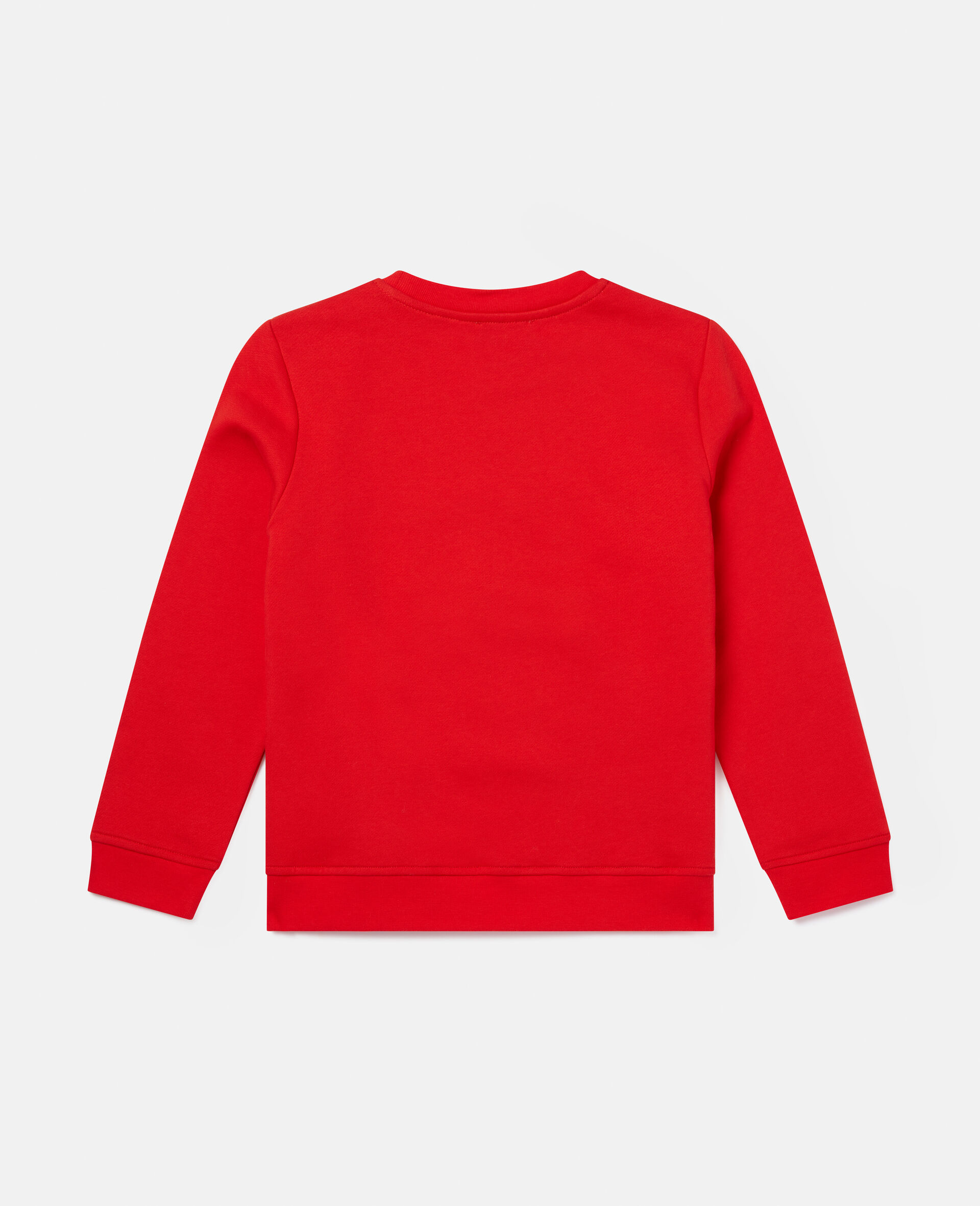 Zip Rainbow Face Fleece Sweatshirt-Red-large image number 3