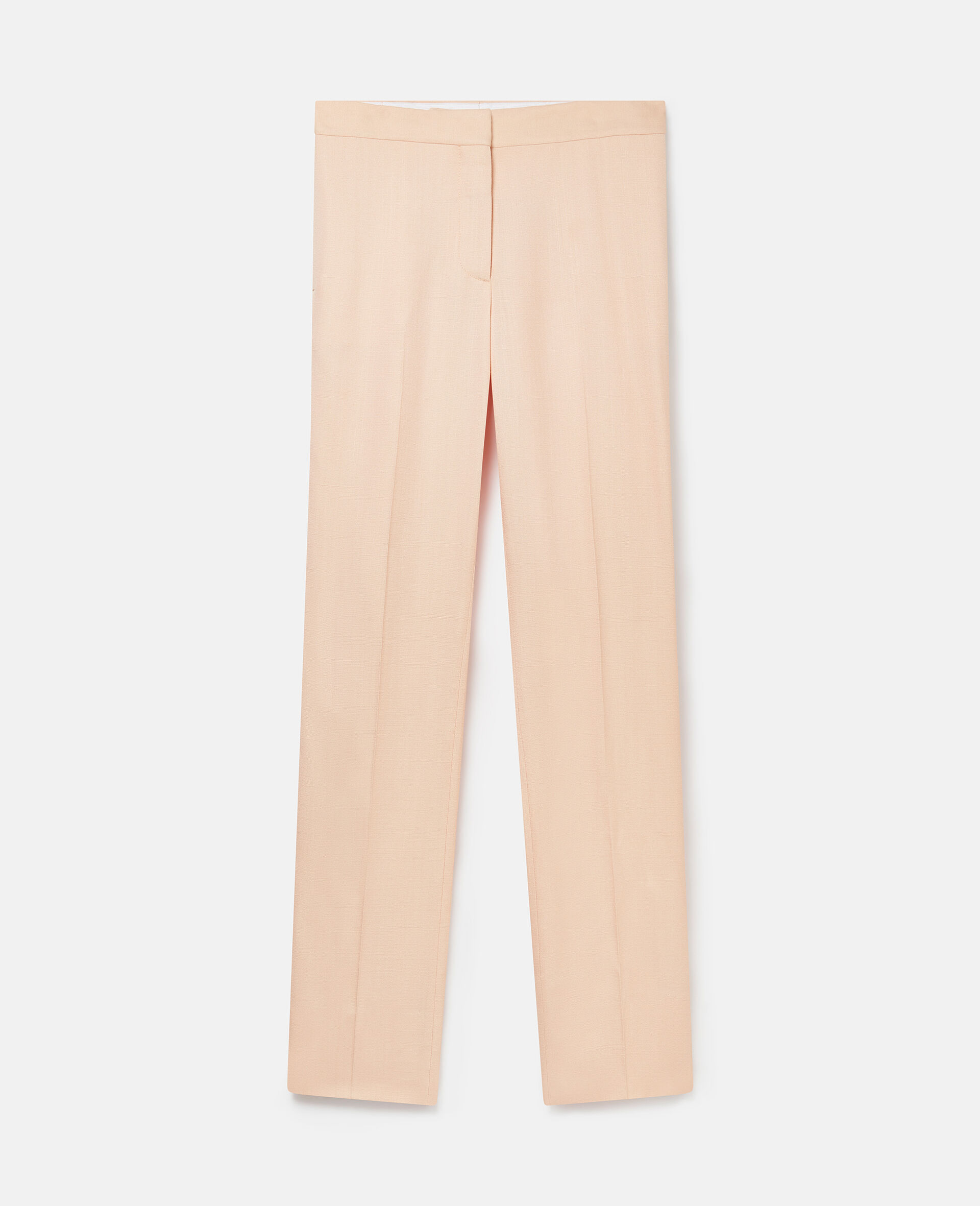 Mid-Rise Straight-Leg Trousers -Pink-large image number 0