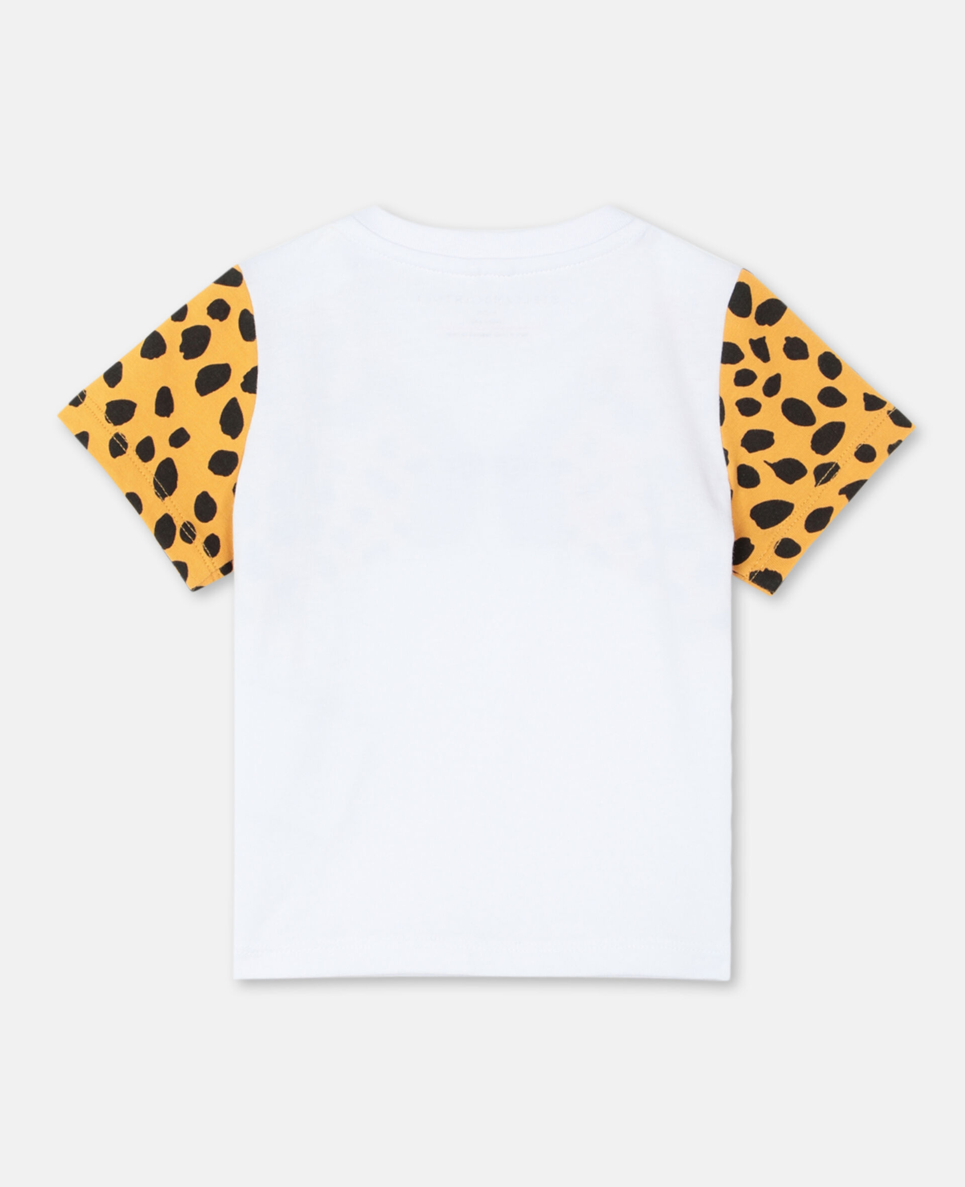 Cheetah Cotton T-shirt -White-large image number 3