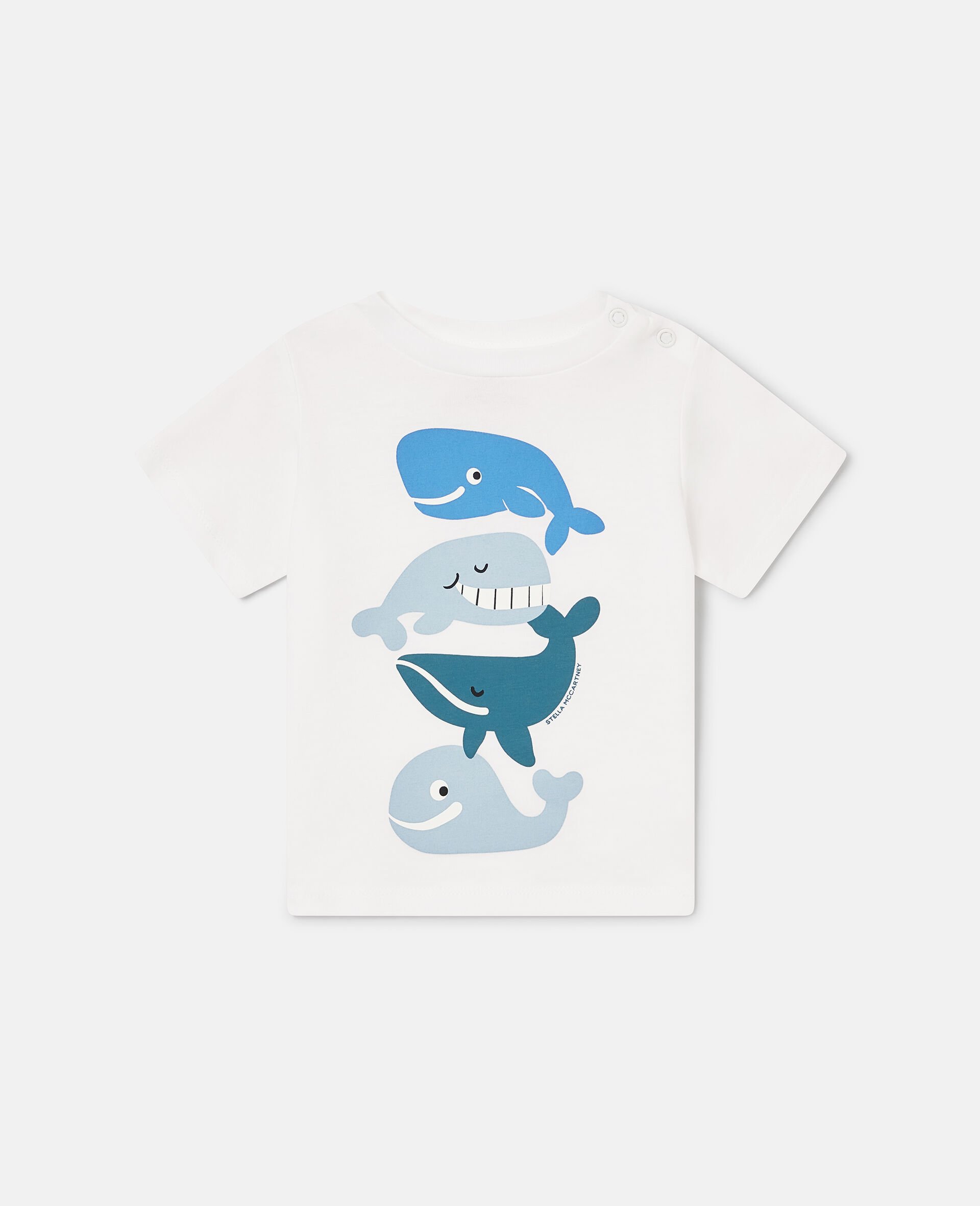 Whale Graphic Short Sleeve T-Shirt-White-medium
