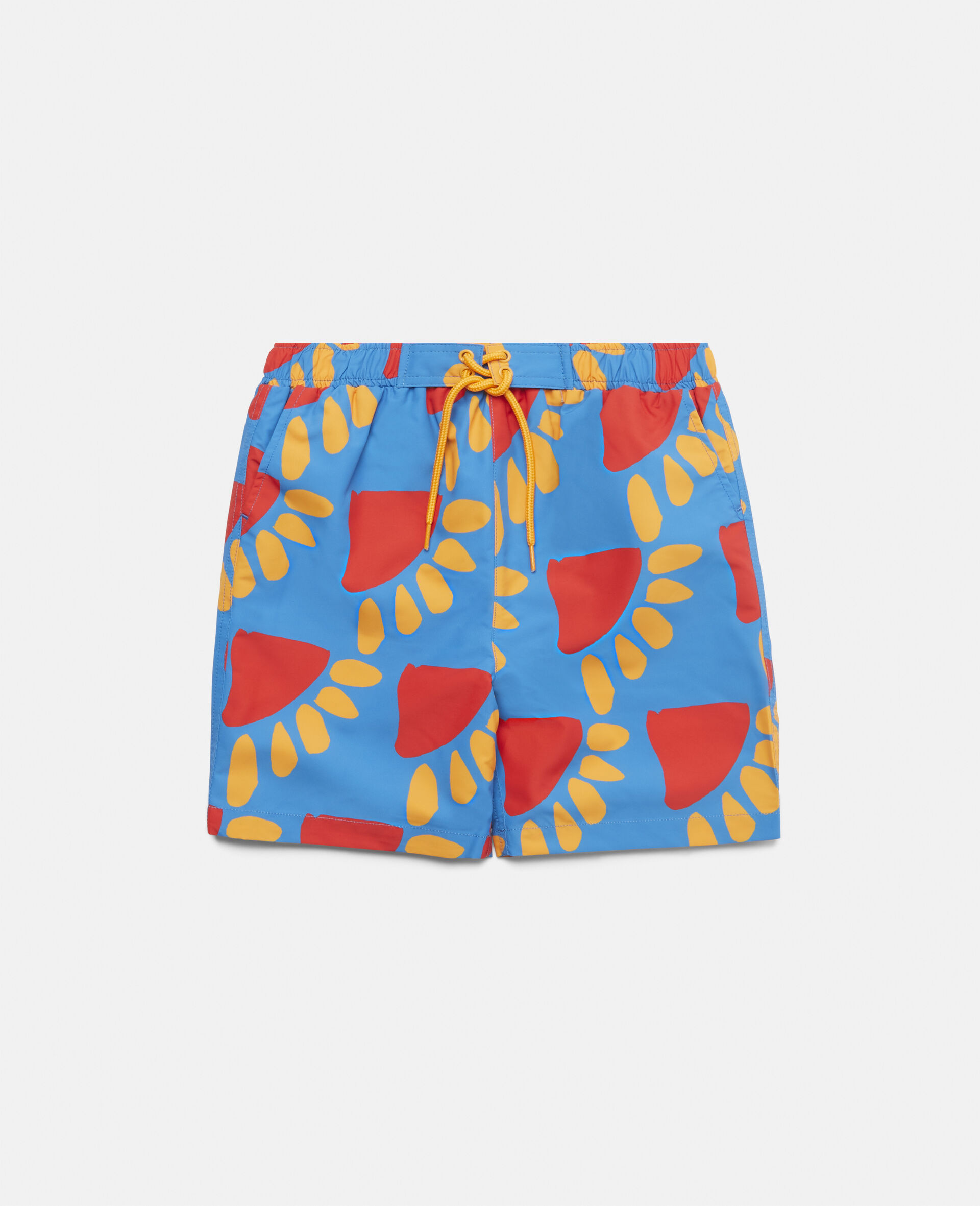 Graphic Sun Print Swim Shorts-Multicolour-large image number 0