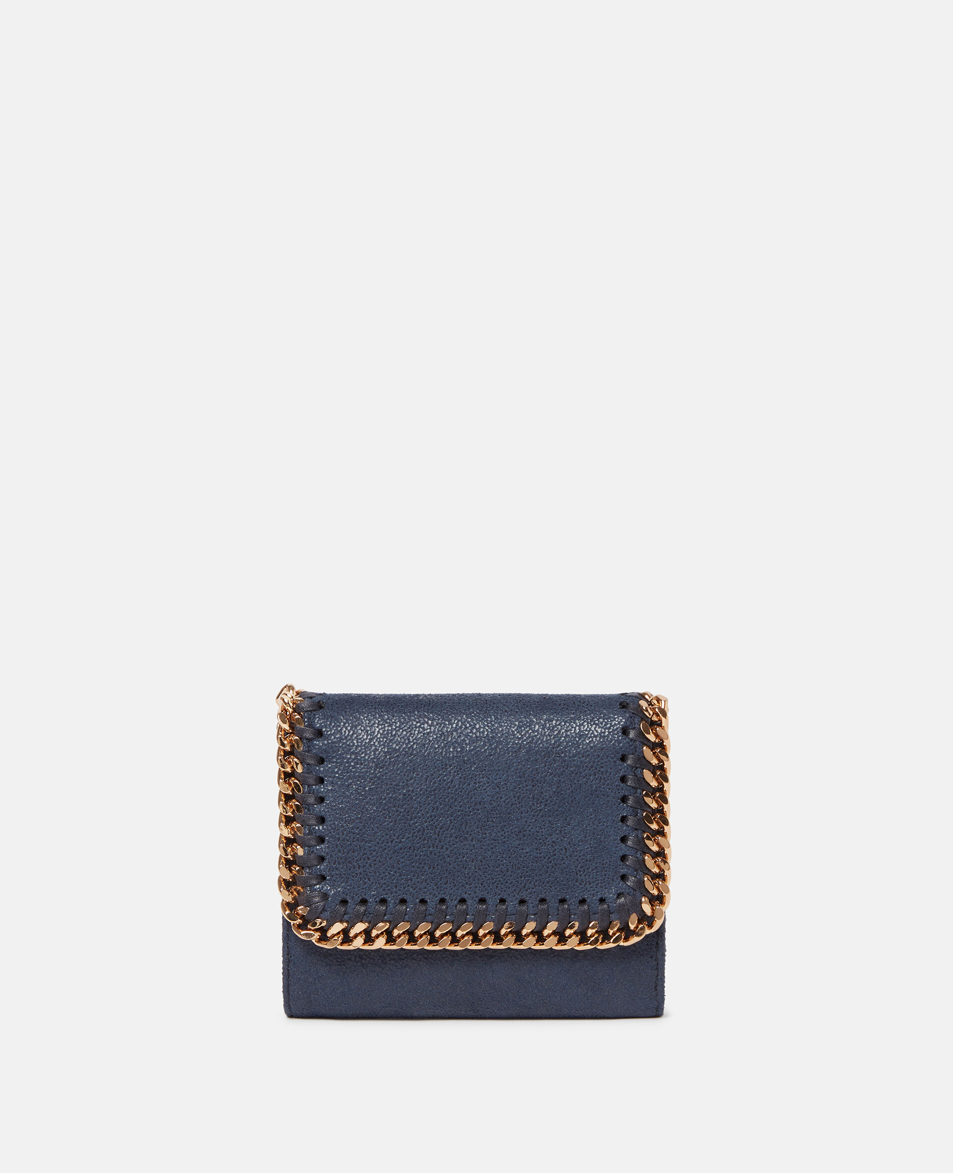 Falabella Small Flap Wallet-Blue-medium