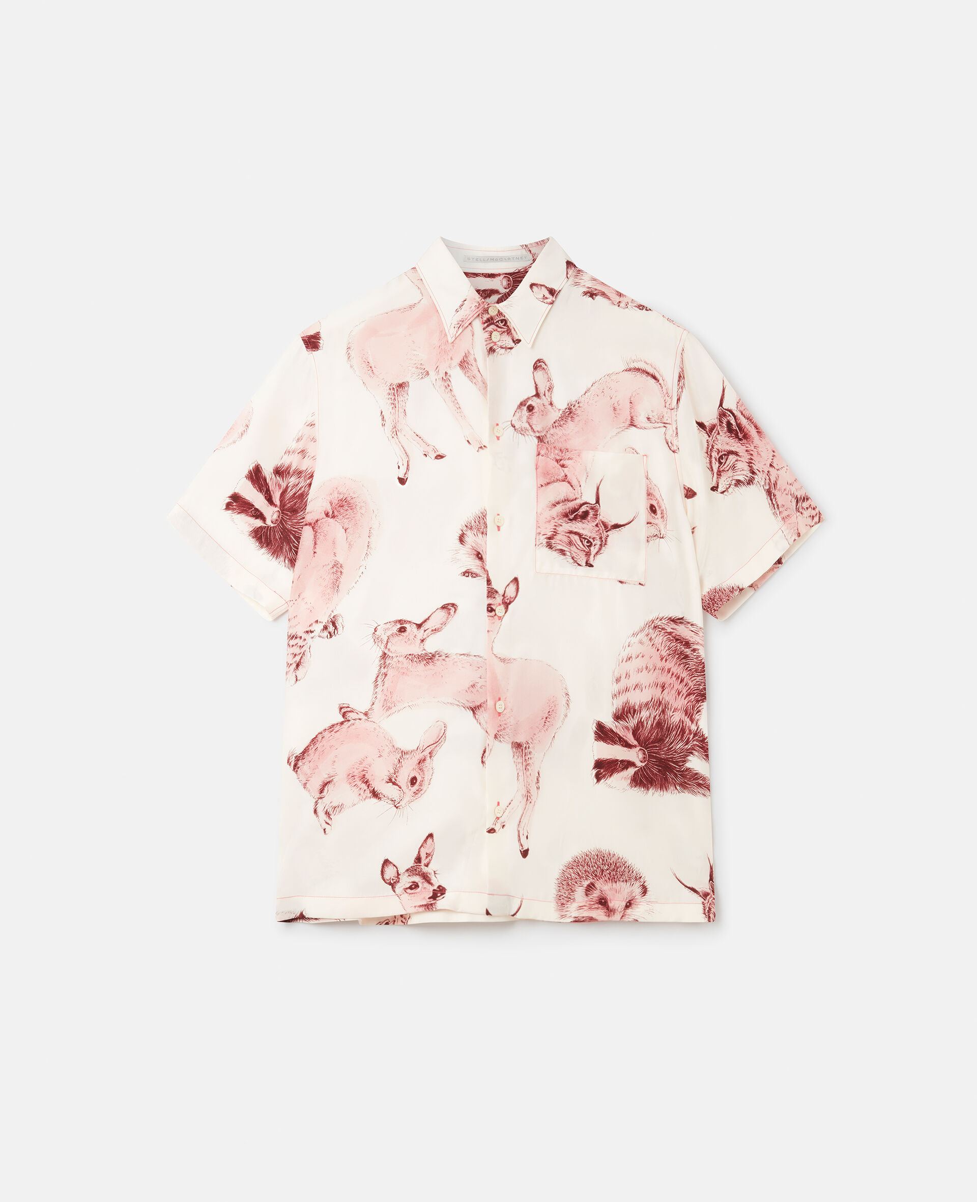 Chemise en soie a imprime faune Rewild-Rose-large image number 0