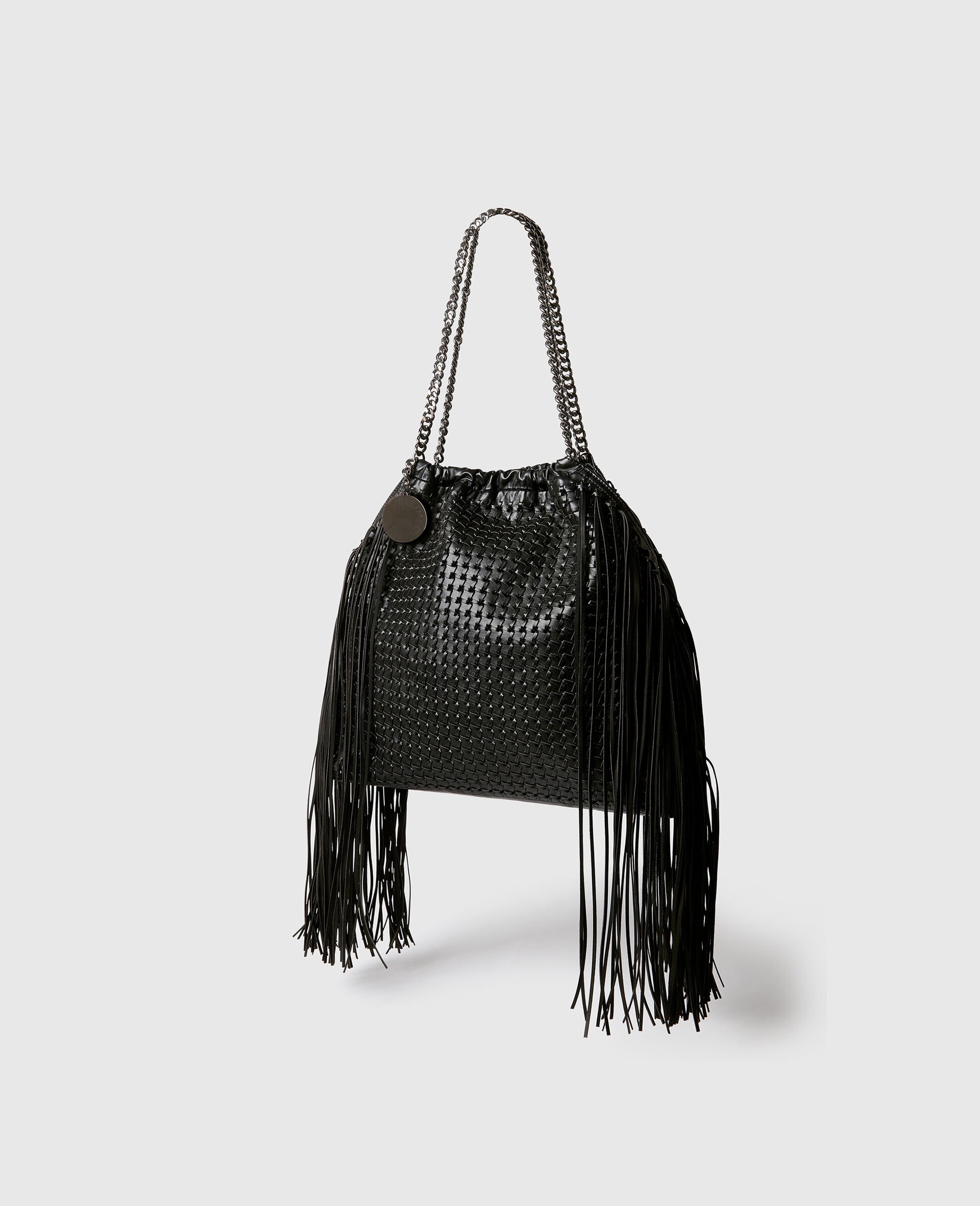 Falabella Medium Drawstring Tote Bag-Black-large image number 2