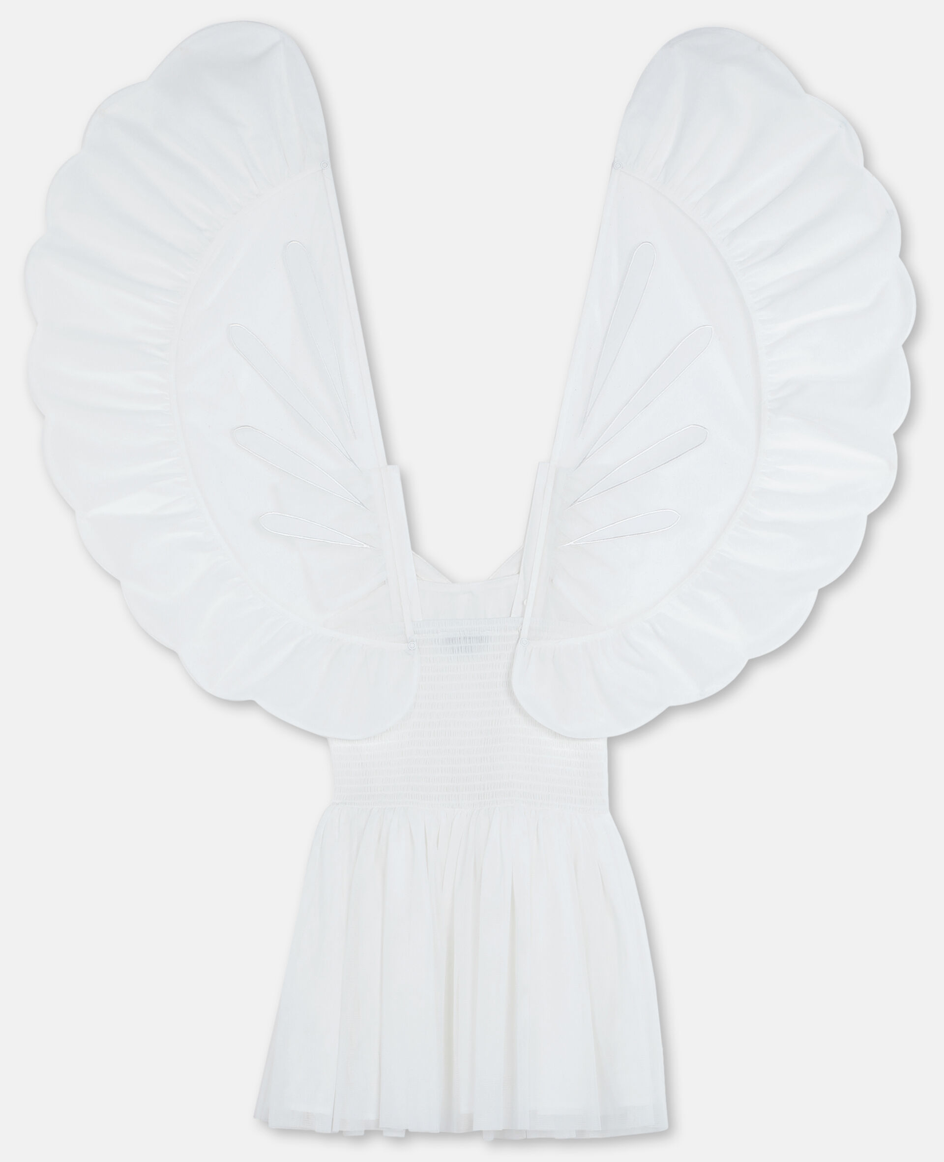 Butterfly Tulle Dress-White-large image number 3