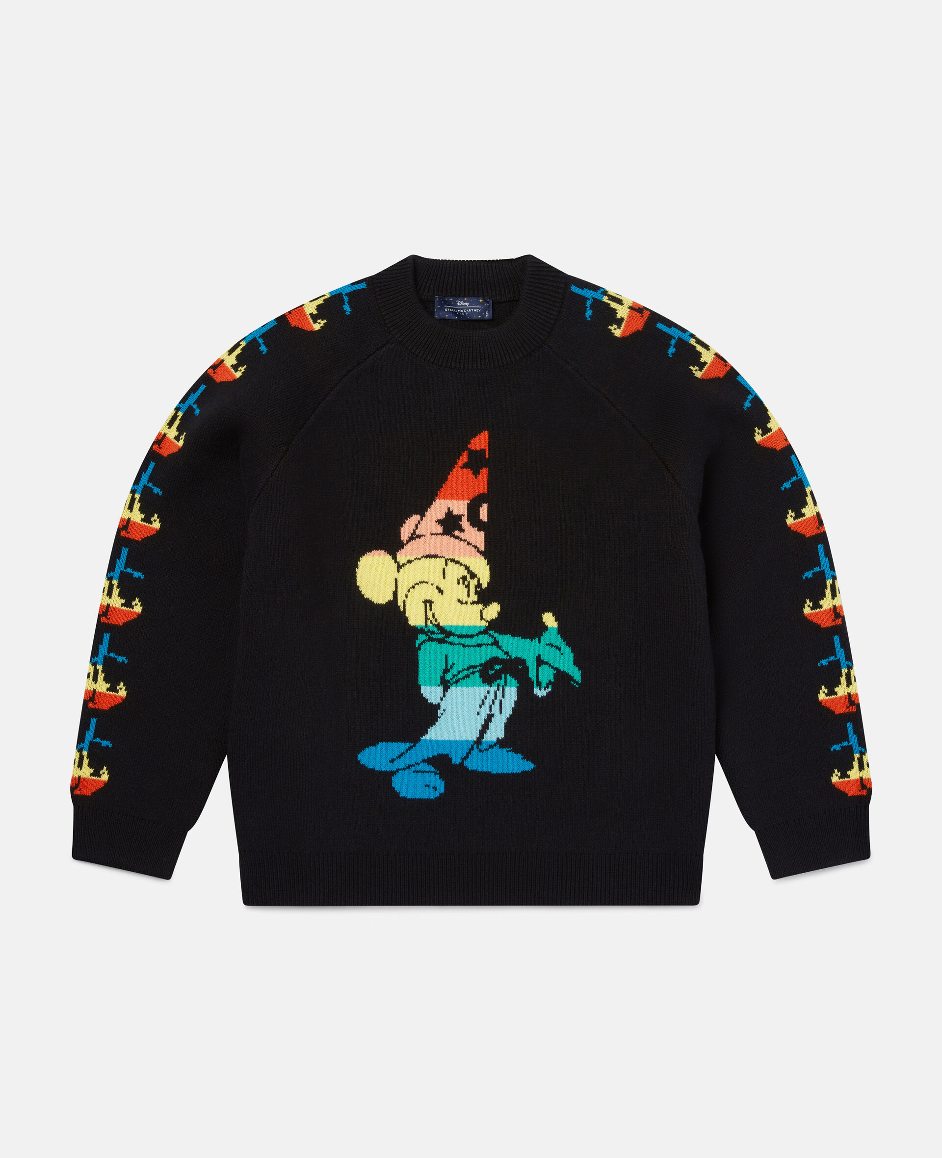 Fantasia Mickey Intarsia Knit Jumper-Black-large image number 0