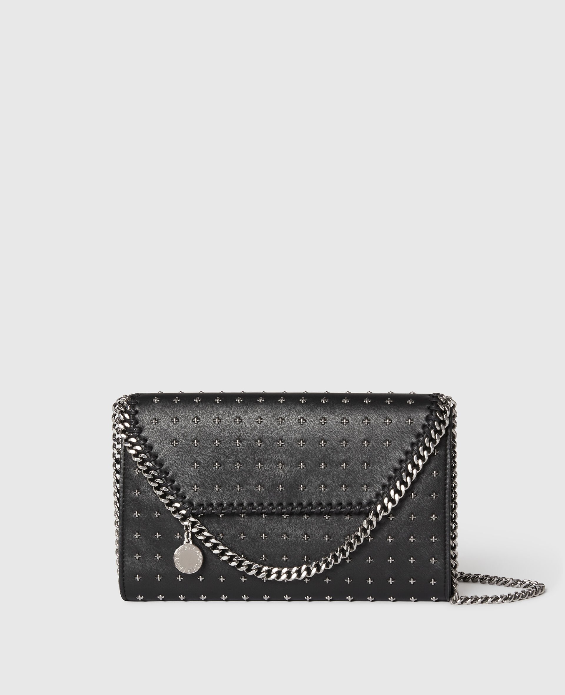 Limited-Edition Falabella Star Studs Wallet Crossbody Bag-Black-medium