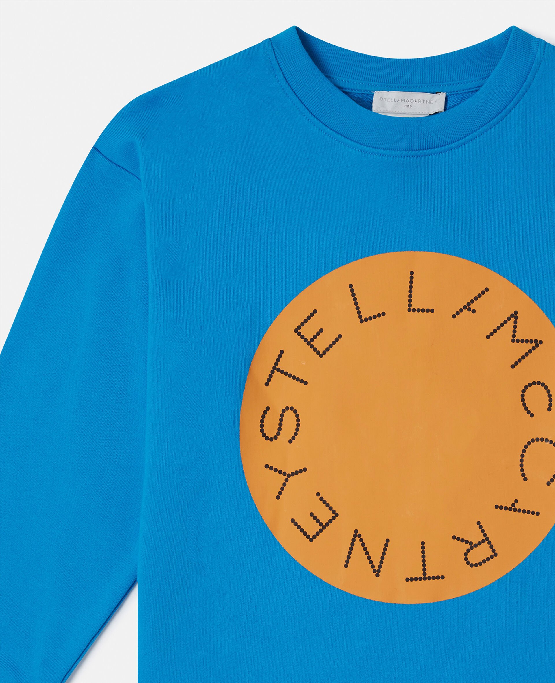 Logo Graphic Sweatshirt-Blue-large image number 1