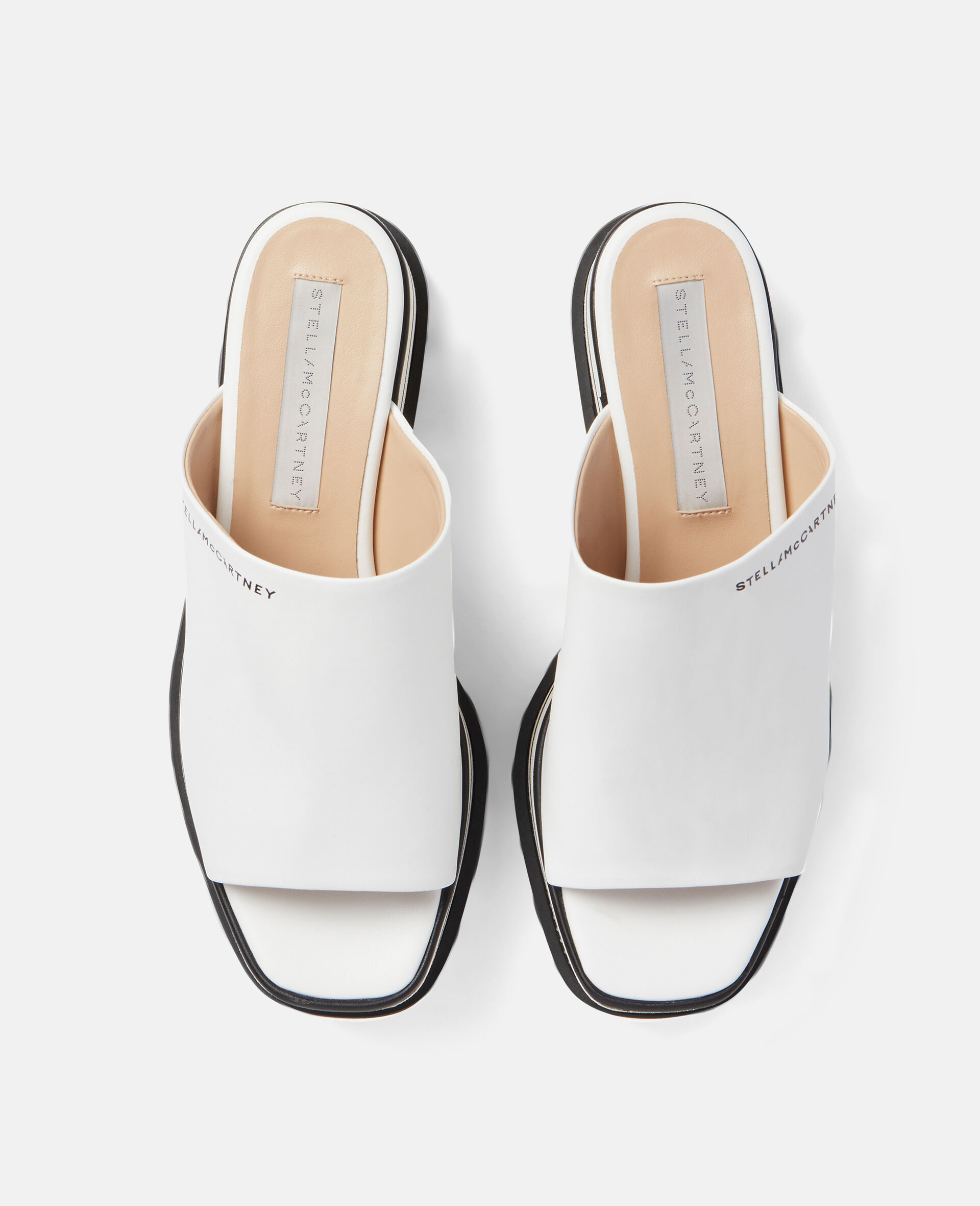 Sneak-Elyse Platform Mules-Beige-large image number 3