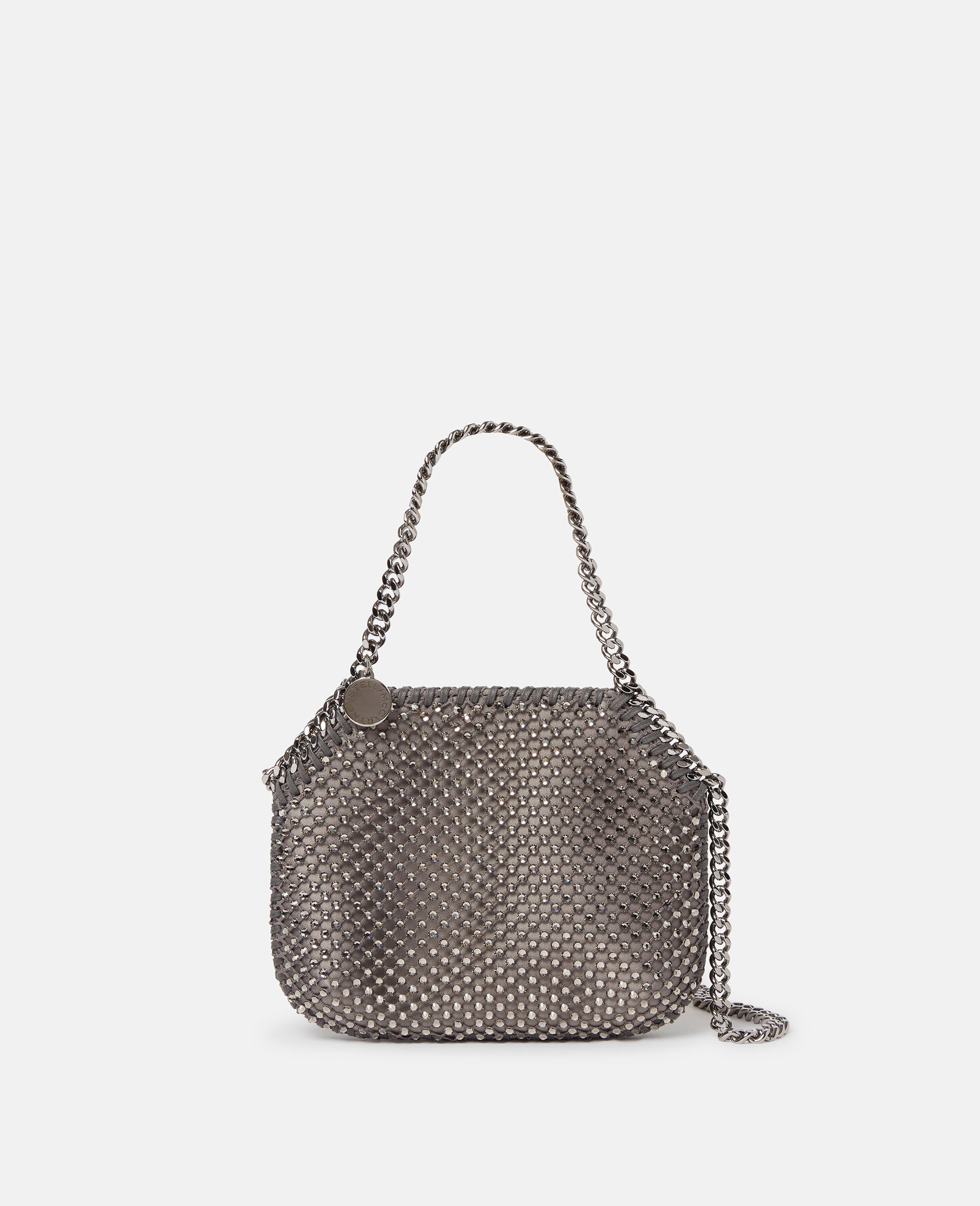 Falabella Crystal Mesh Mini Tote Bag-Grey-large image number 0