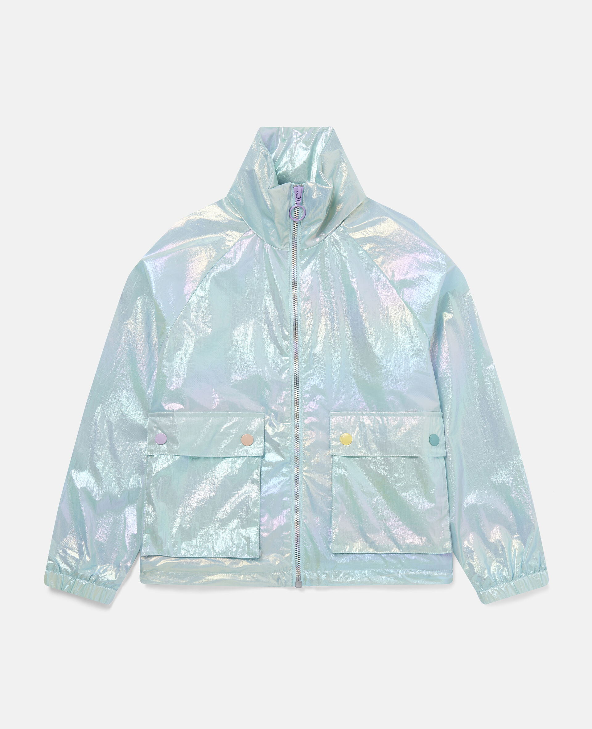 Iridescent Foil Jacket-Blue-large image number 0