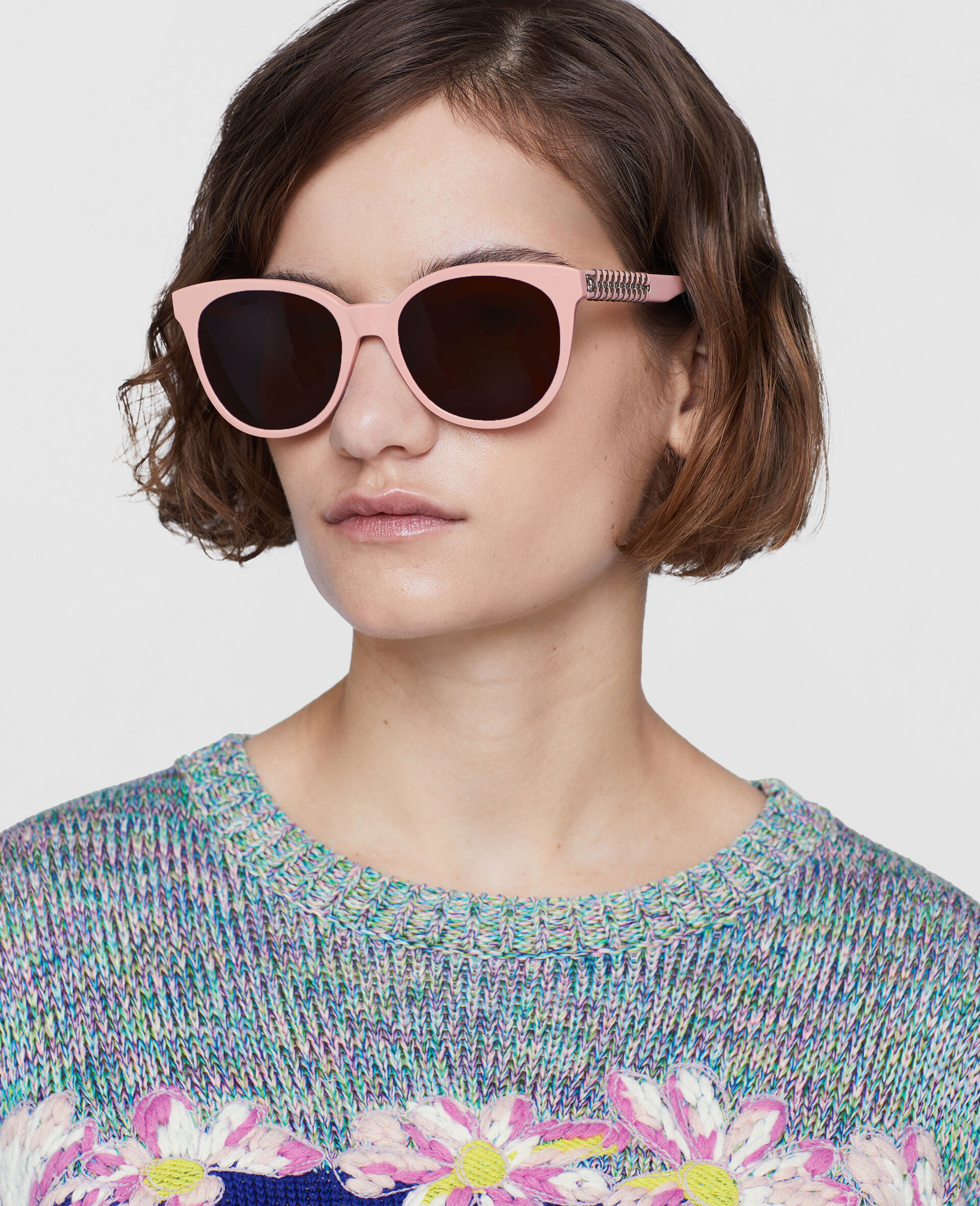 Oval Sunglasses-Black-large image number 1