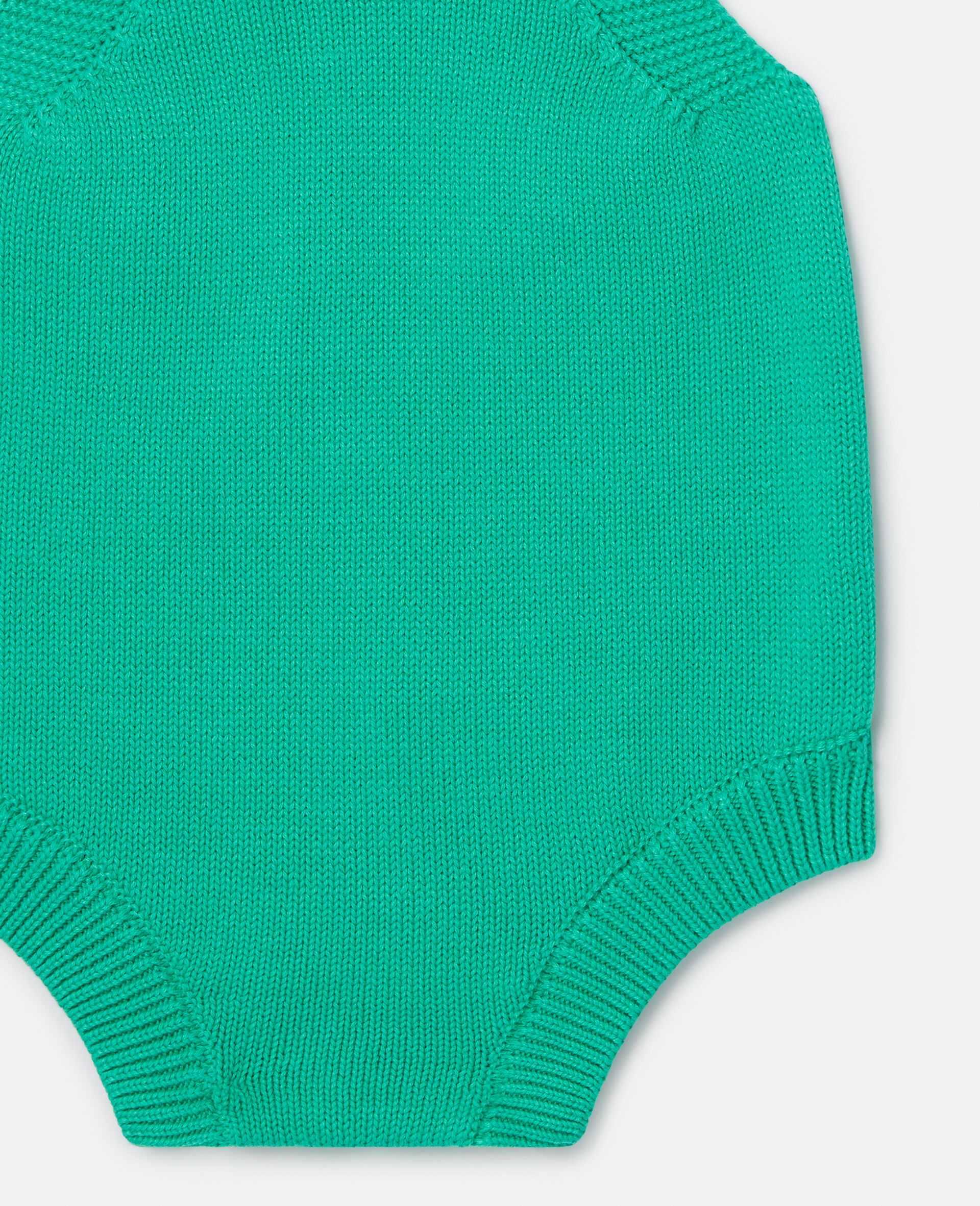 Frog Graphic Embroidered Romper-Green-large image number 3