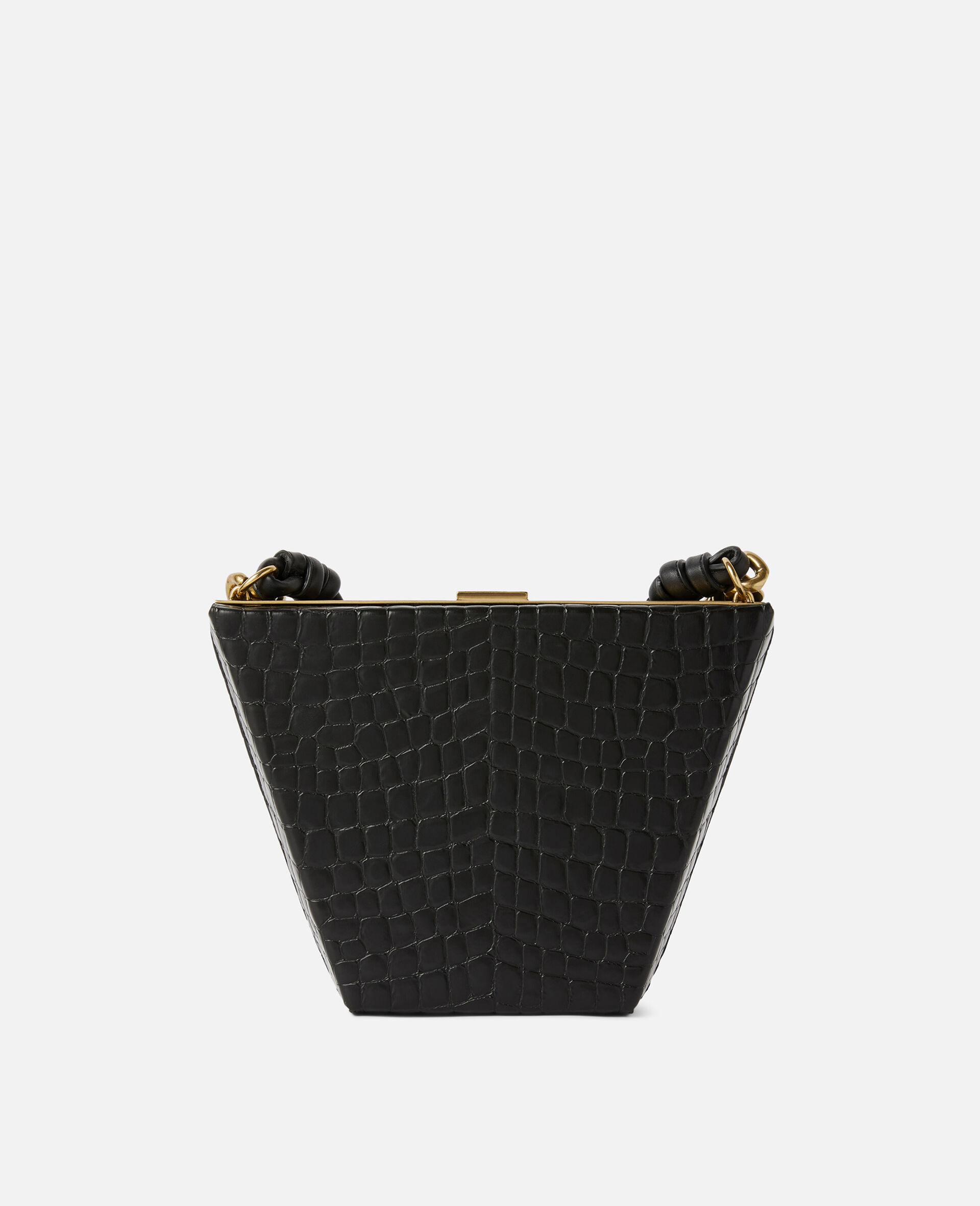 Mittelgroße Tasche mit massiver Kette-Schwarz-large image number 2