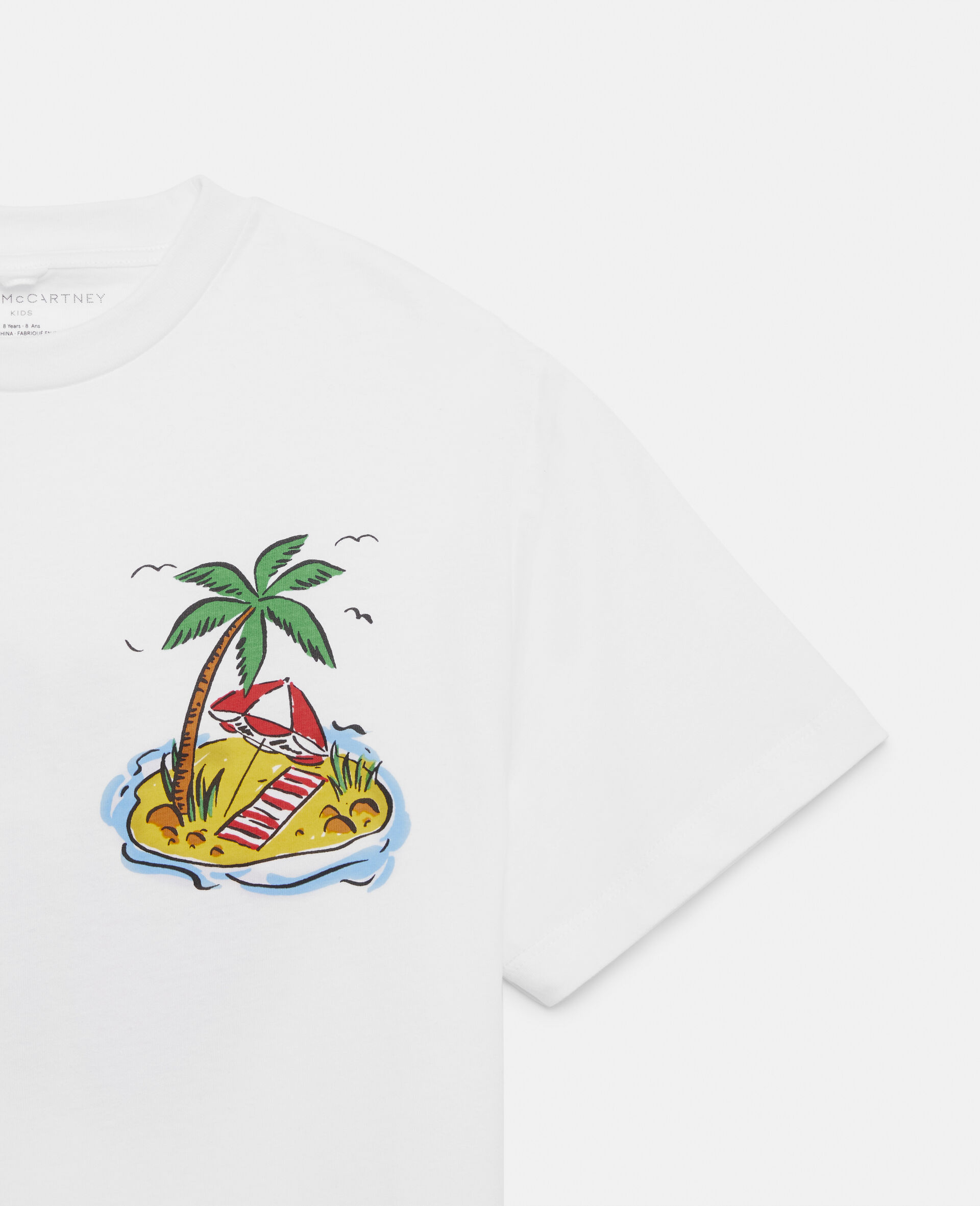 Oversized Cotton T-Shirt-White-large image number 1