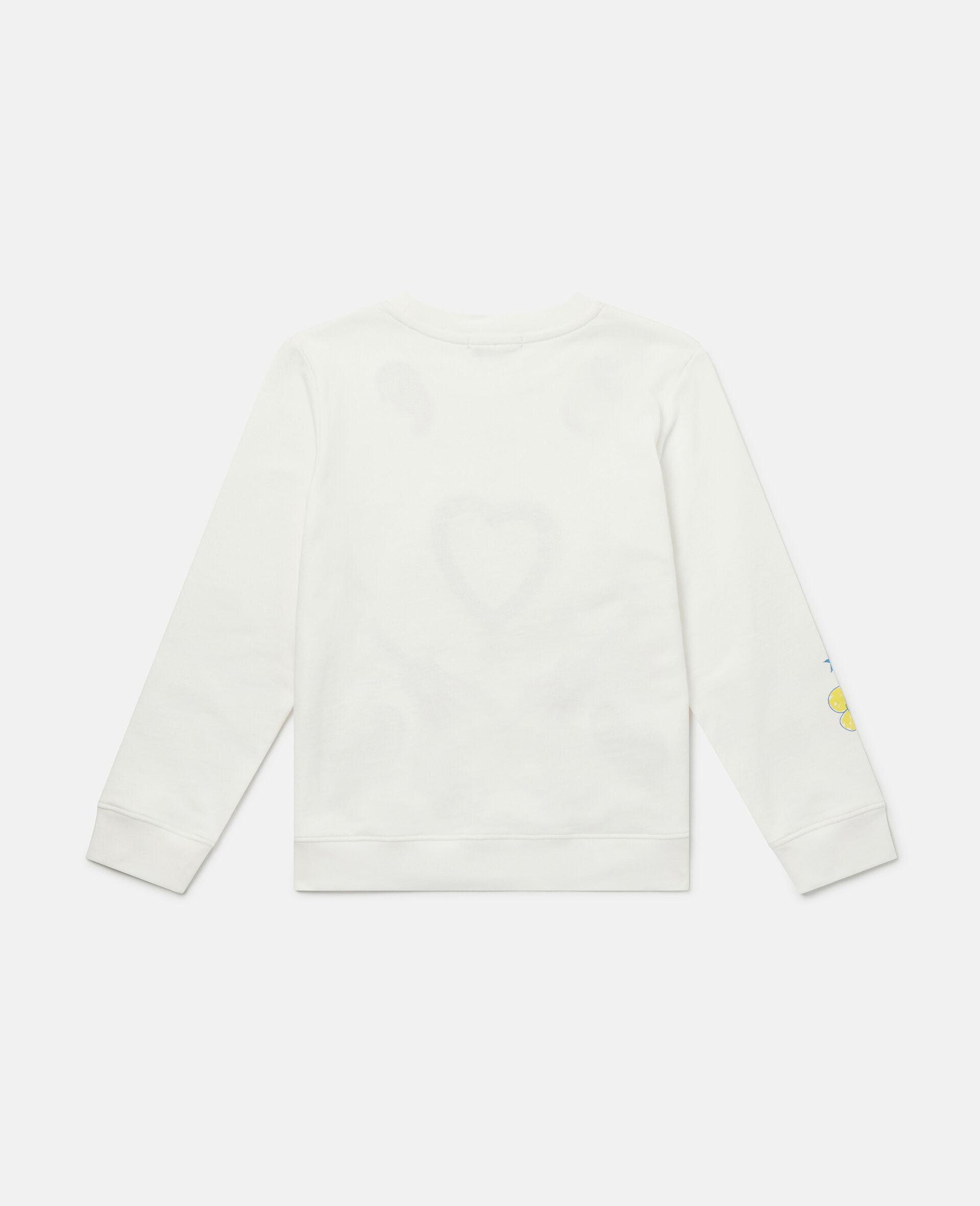 'Love to Dream' Embroidered Longline Sweatshirt-White-large image number 2