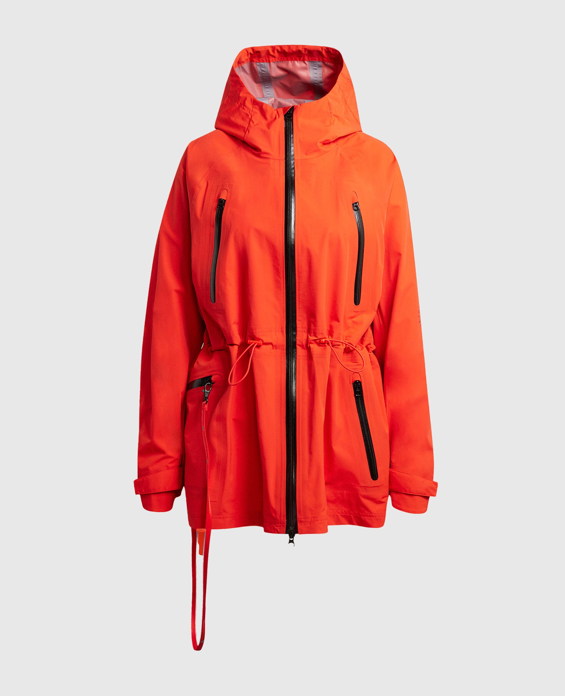 TrueNature Hooded Rain Jacket-Red-medium