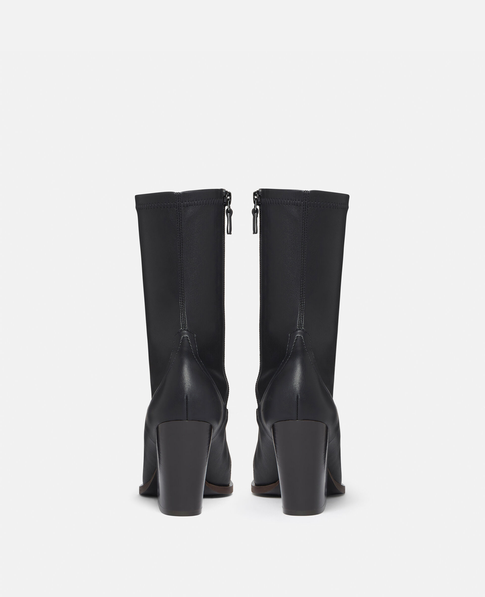 Cowboy Ankle Boots-Black-large image number 2