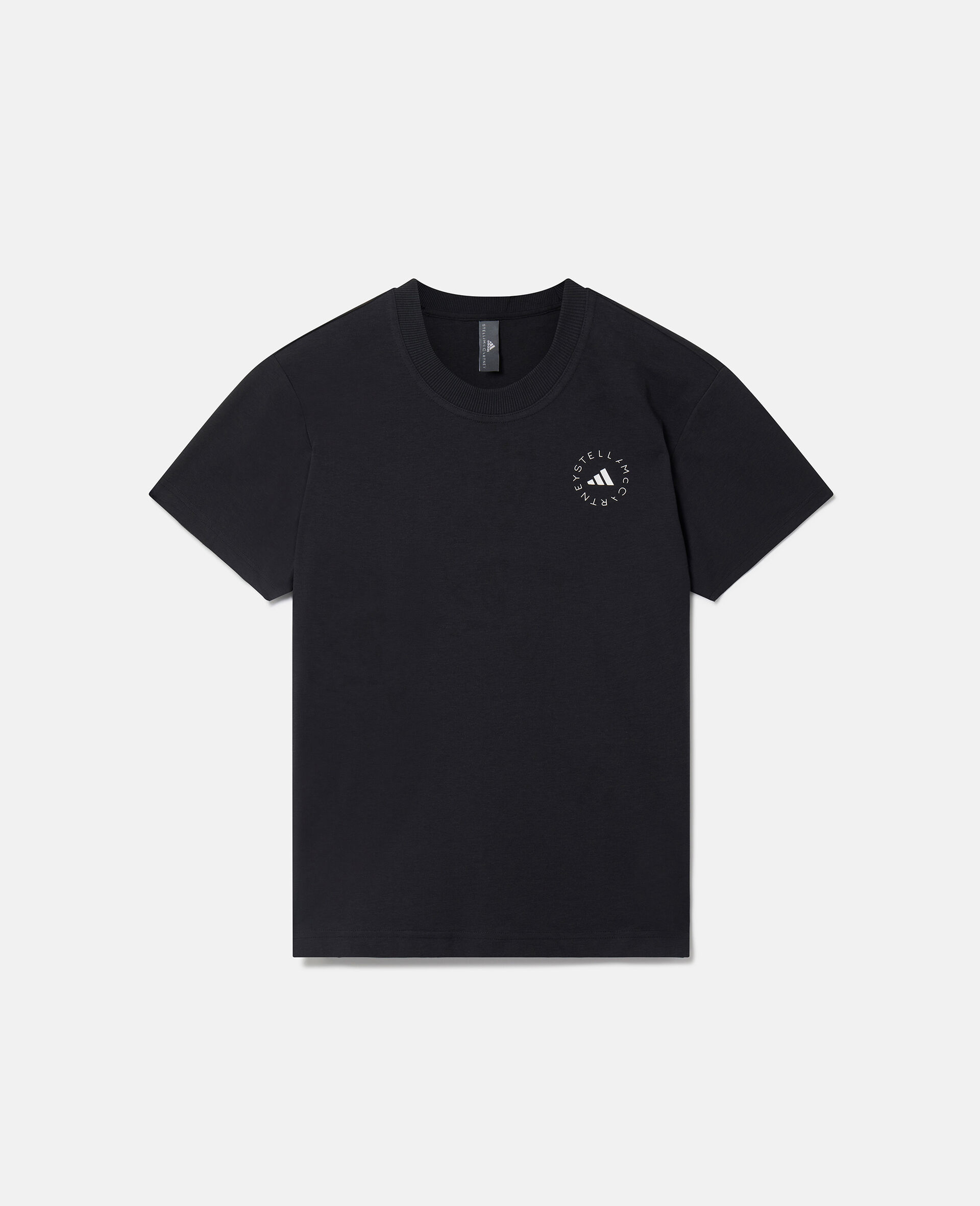 트루캐주얼 로고 티셔츠-블랙-medium