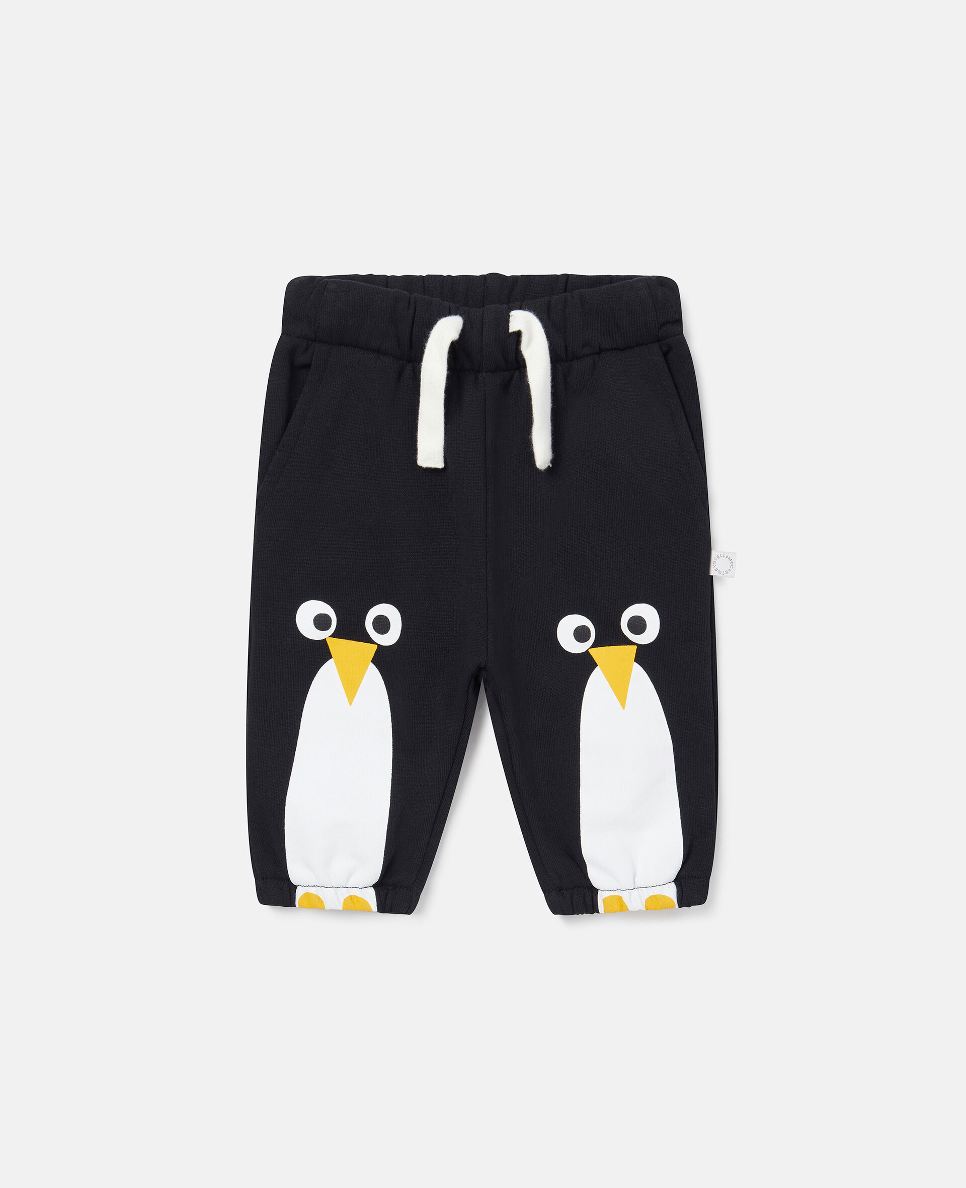 Penguin Motif Joggers-Black-large image number 0