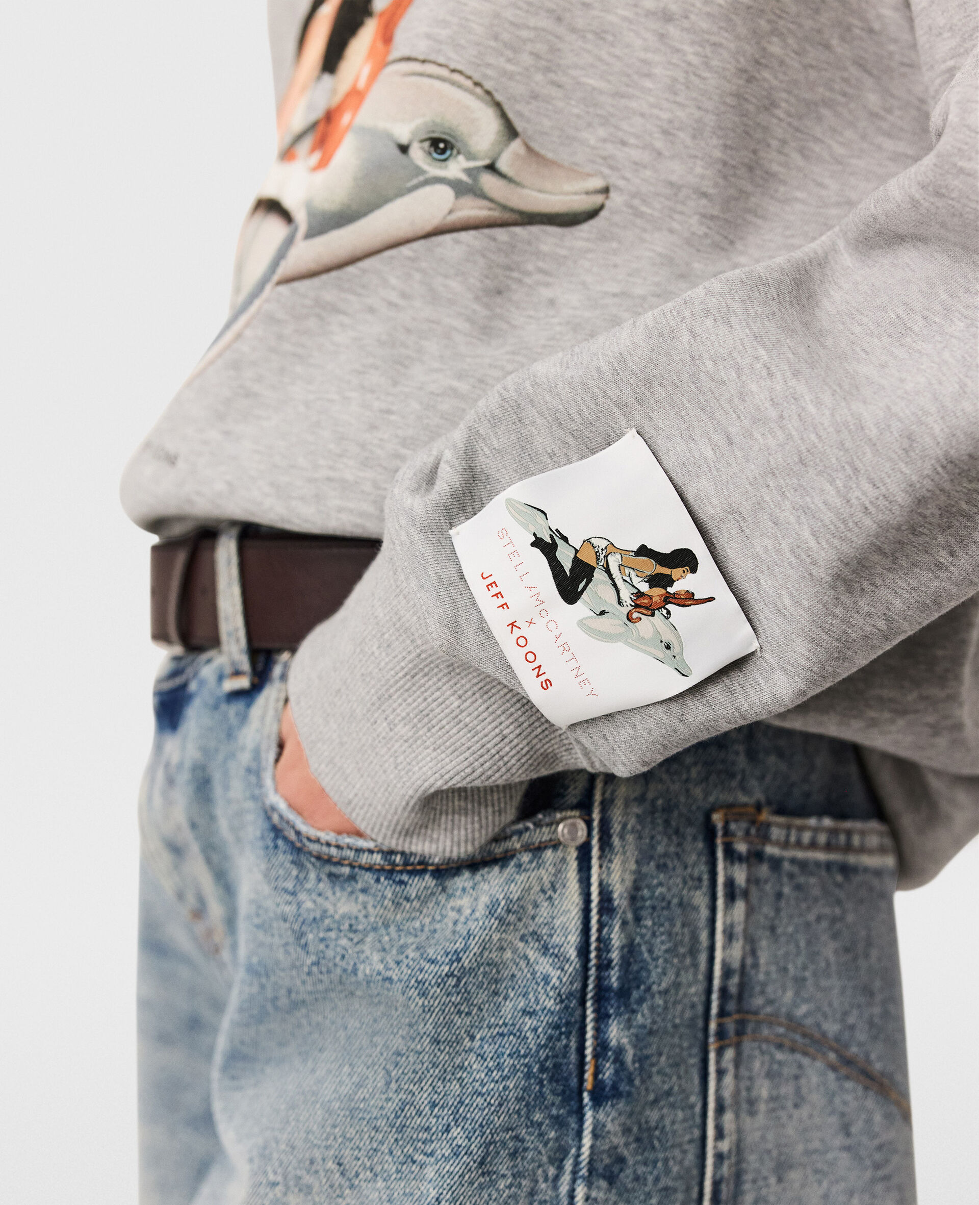 Jeff Koons Slippery When Wet Hoodie-Grey-large image number 6