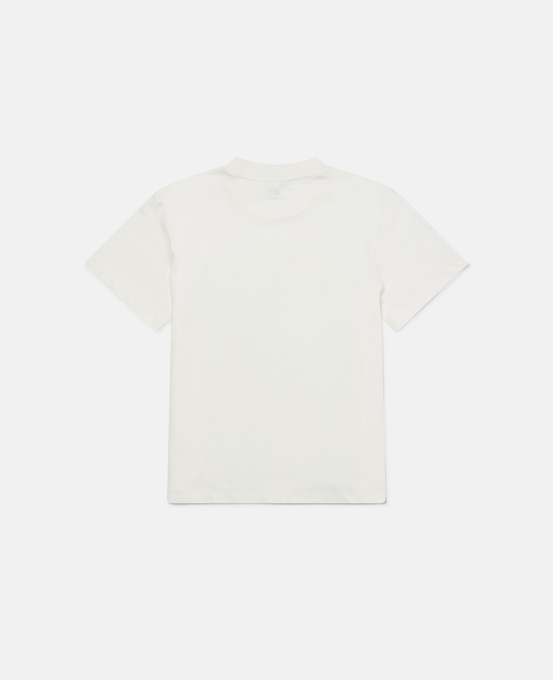 T shirt graphique avec chat-Cream-large image number 2