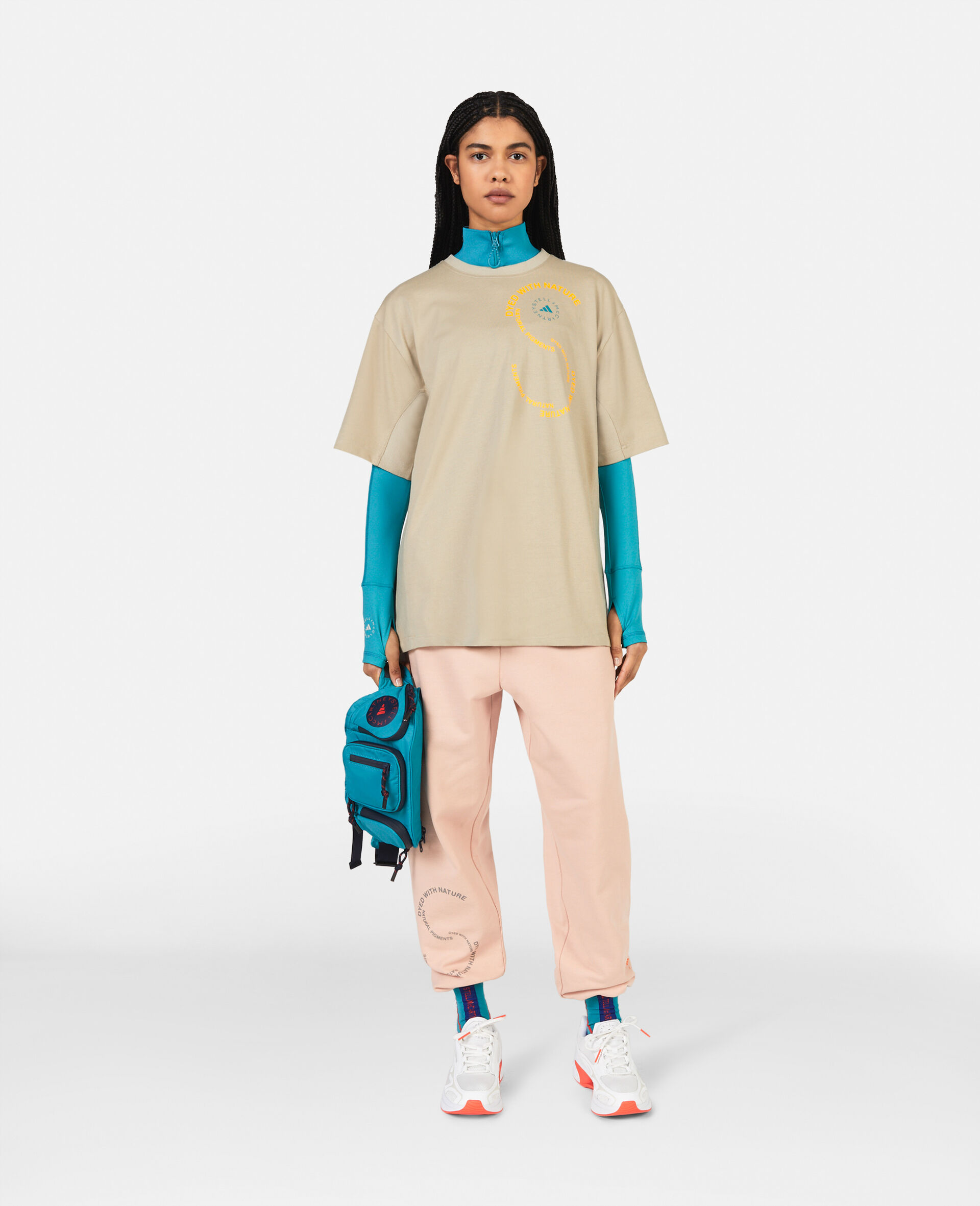 S Values Print UniteFit T-Shirt-Khaki-large image number 1