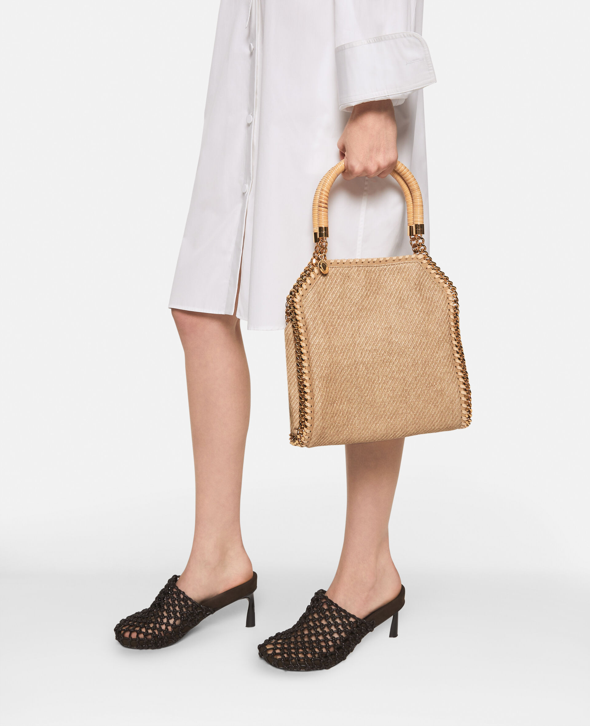 Borsa tote mini Falabella-Beige-large image number 1